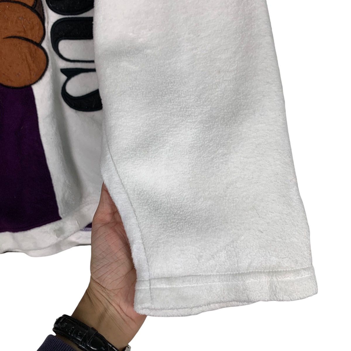 Japanese Brand LOUIS VERSUS Big Logo Colorblock Pullover Fleece #1259-C57 Size US M / EU 48-50 / 2 - 9 Thumbnail