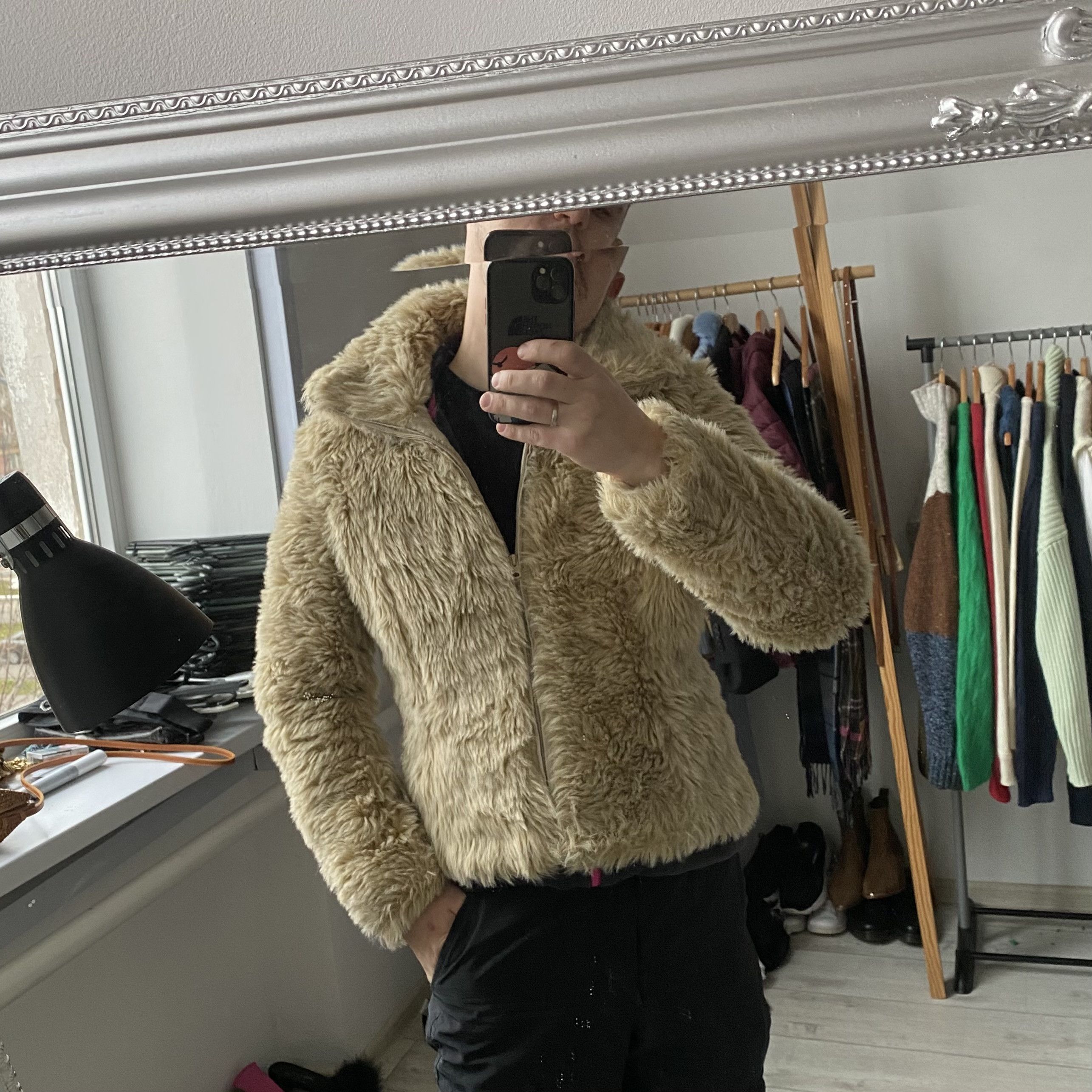 If Six Was Nine Vintage 90s Cropp Faux Fur jacket Y2K japanese style UNISEX Size US M / EU 48-50 / 2 - 9 Thumbnail
