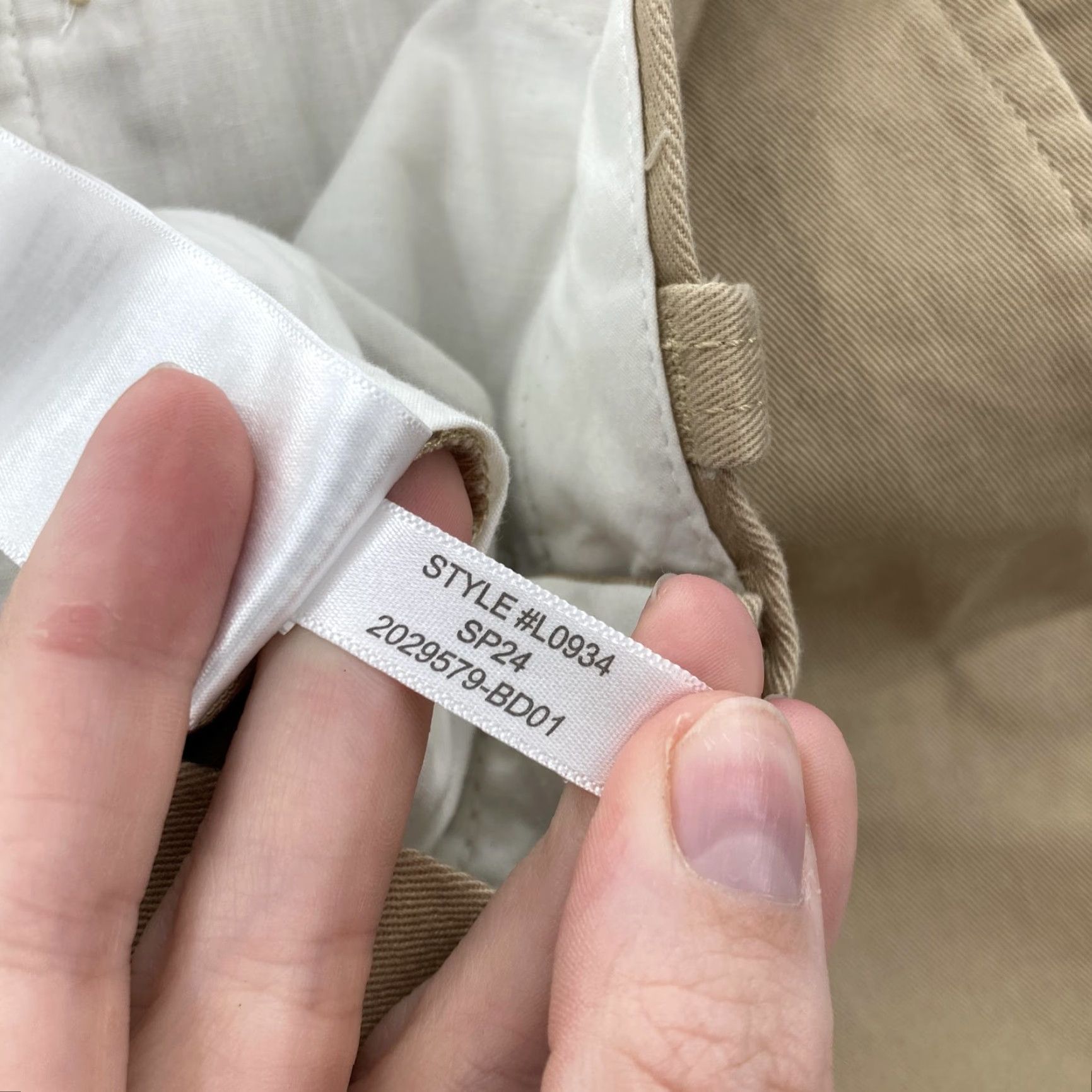 J.Crew J.Crew Shorts Mens 29 Khaki Beige Stretch Chino Flat Front Casual Twill Preppy Shirt? Size US 29 - 6 Thumbnail