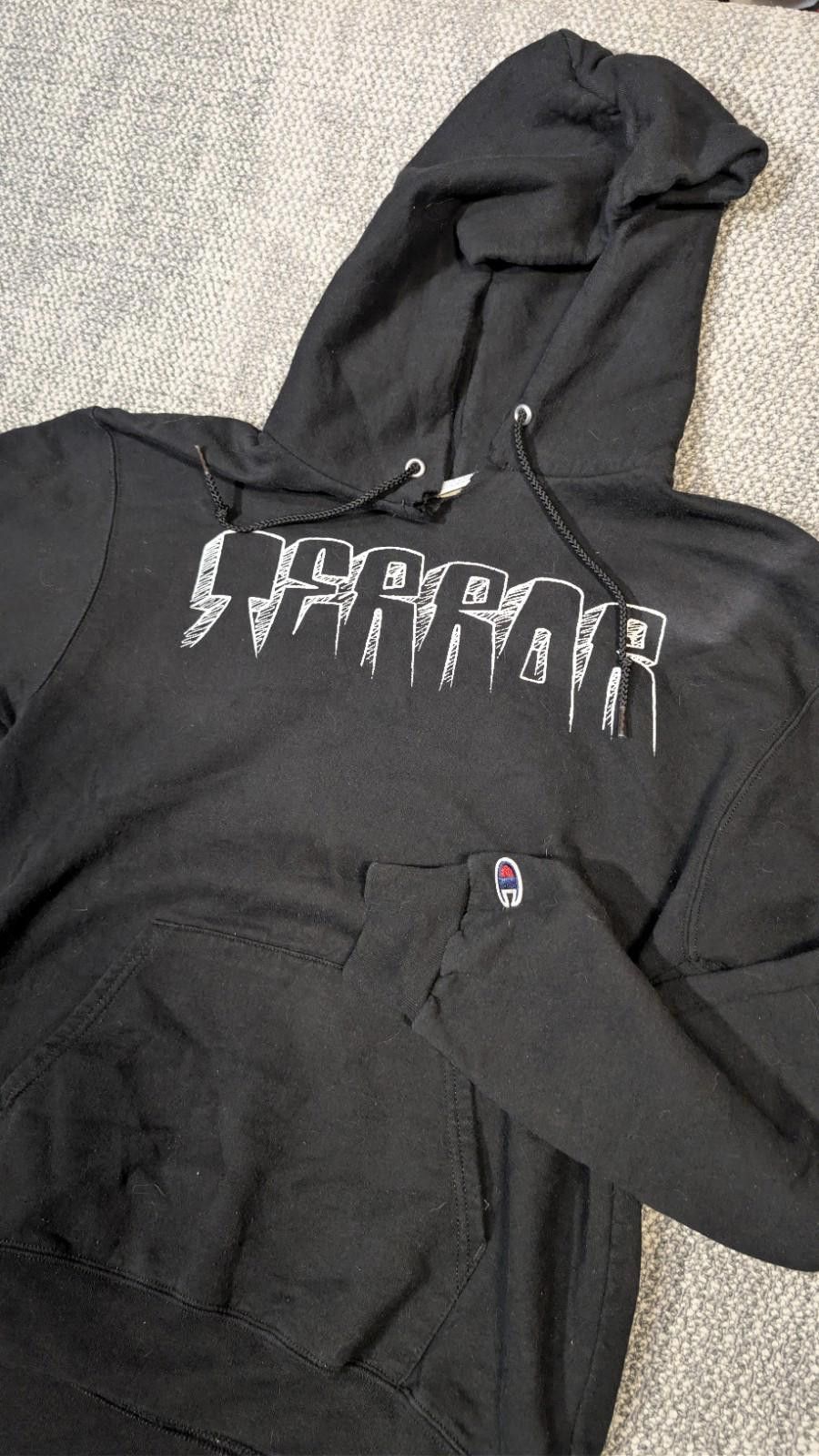 Champion 2014 RARE Terror Live By The Code Hoodie Black LA HARDCORE Size US M / EU 48-50 / 2 - 3 Thumbnail