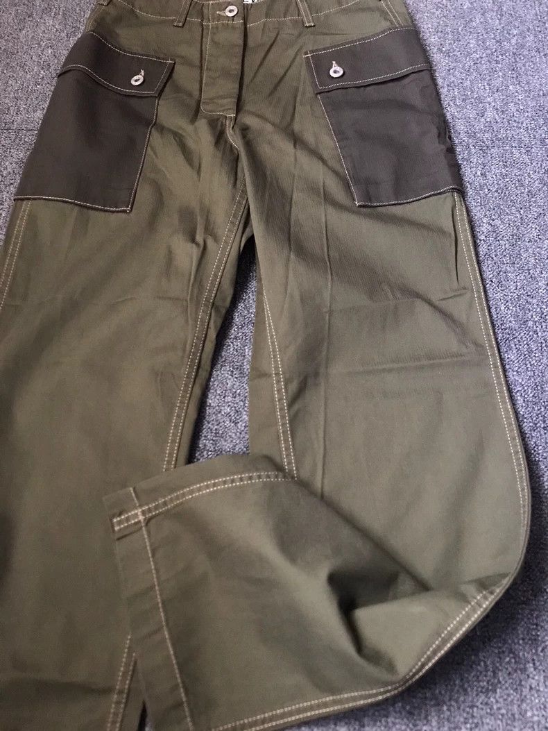 Loewe LOEWE Military green pocket patchwork work pants Size 24" / US 00 / IT 34 - 2 Thumbnail