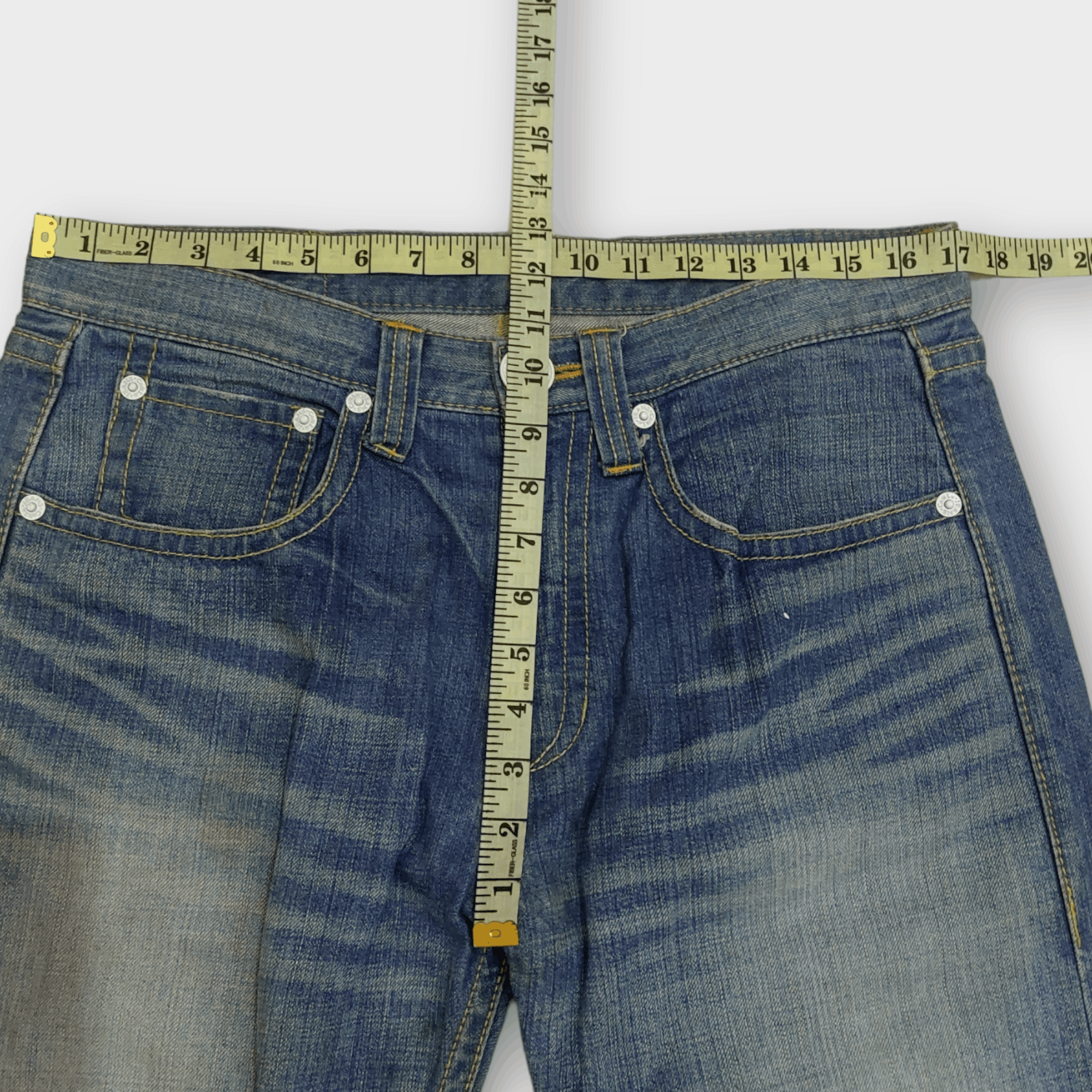 Vintage Japanese Co & Lu Big Logo Jeans Size US 34 / EU 50 - 14 Thumbnail