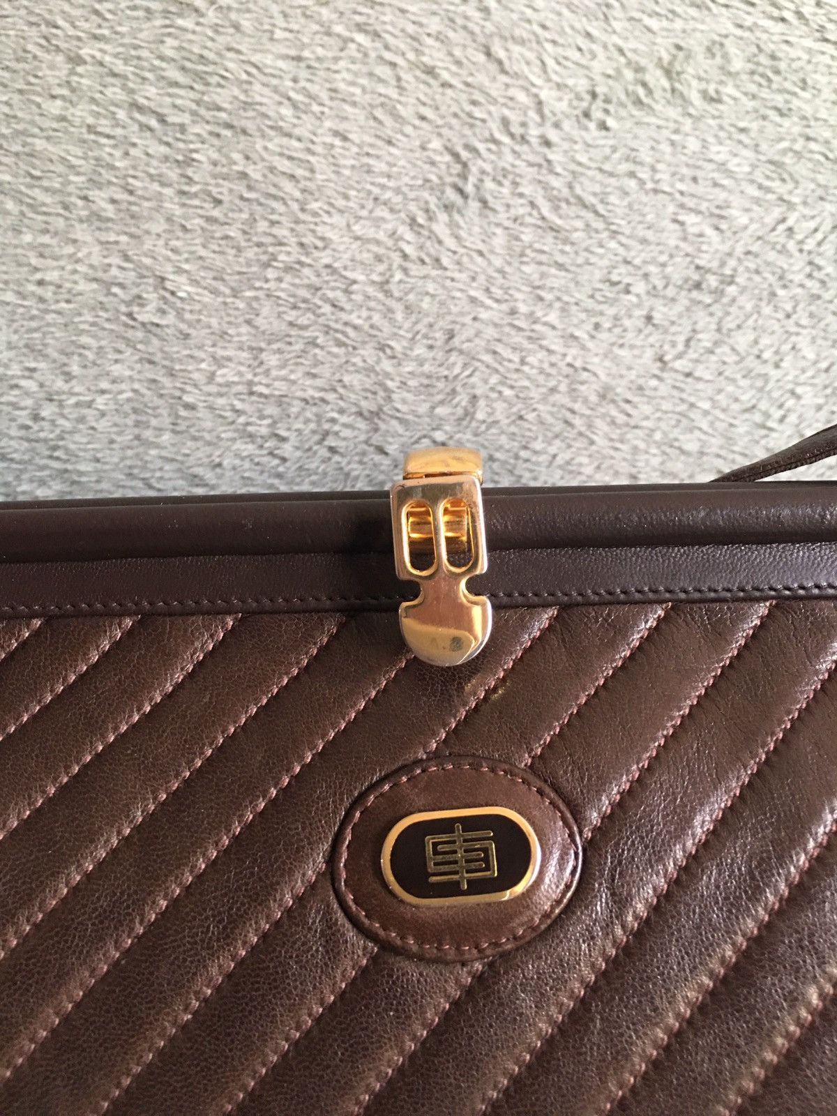 Emilio Pucci × Vintage Emilio Pucci Vintage Brown Leather Shoulder Bag Size ONE SIZE - 3 Thumbnail