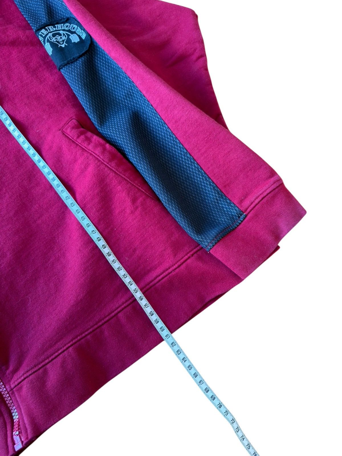 Vintage *RARE* 90s 00s POWERHOUSE GYM BOXY HOODIE ZIPUP FITNESS Size US L / EU 52-54 / 3 - 5 Thumbnail