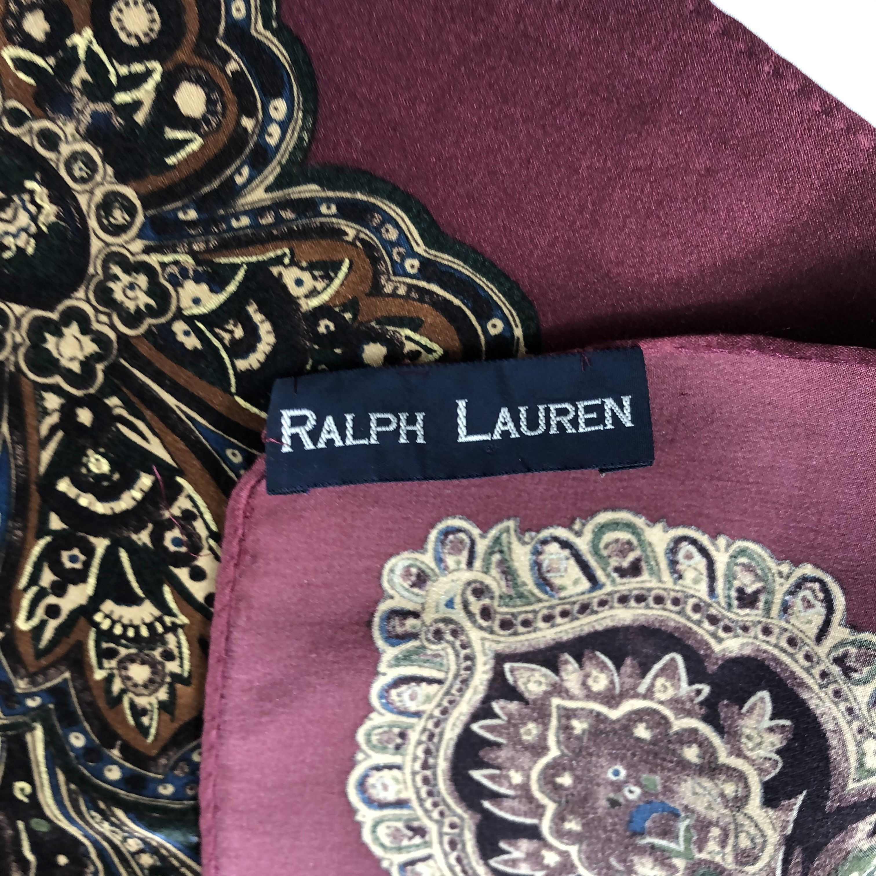 Ralph Lauren Vintage Ralph Lauren Silk Scarf Size ONE SIZE - 6 Thumbnail