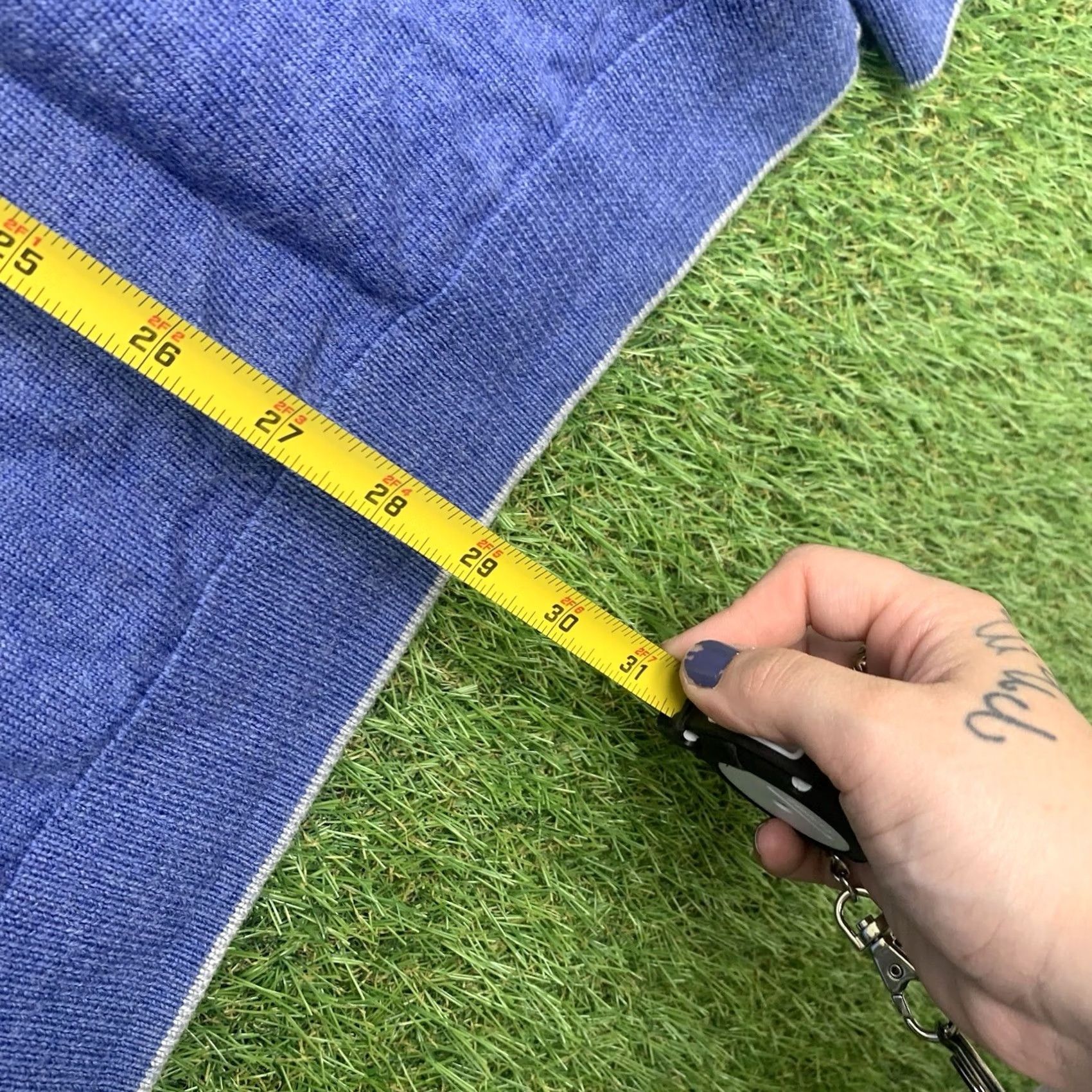 Hart Schaffner Marx Hart Schaffner Marx Sweater Mens 2XL Blue Wool Knit 1/4 Zip Pullover Classic Casual Long Sleeve Cardigan Style Size US XXL / EU 58 / 5 - 7 Thumbnail
