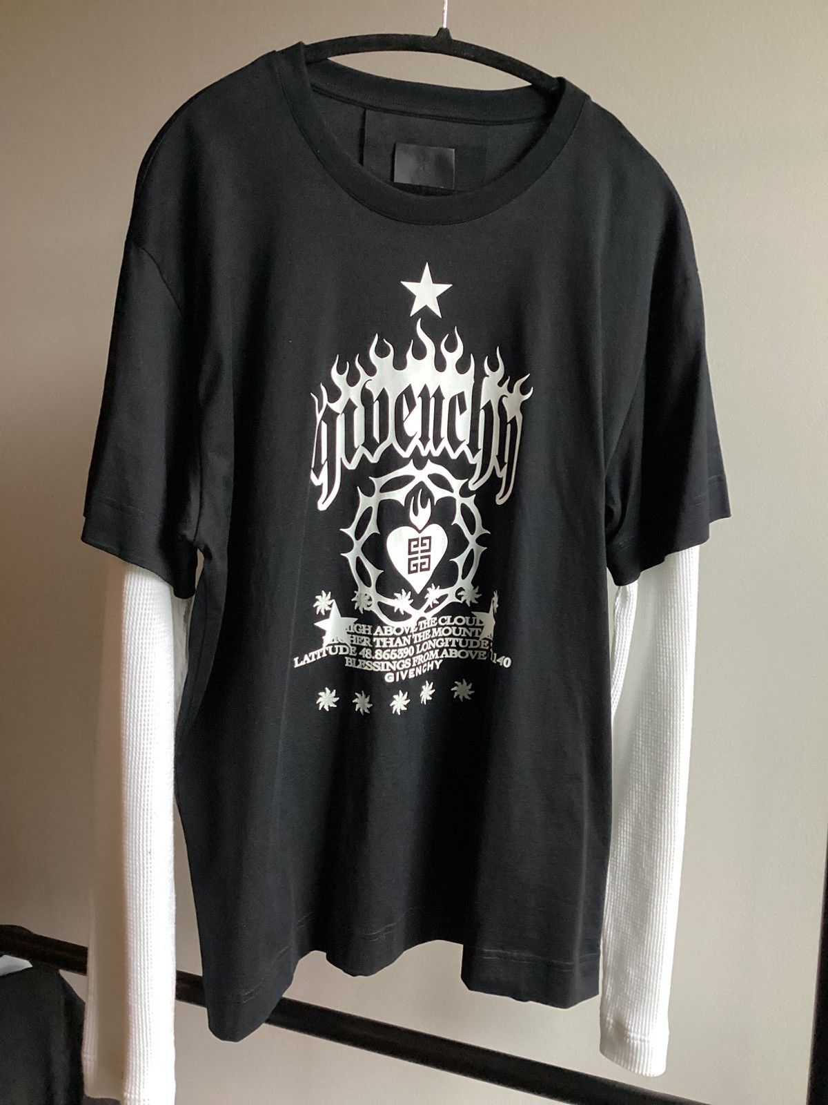 Givenchy Givenchy layered-sleeve T-shirt Size US L / EU 52-54 / 3 - 1 Thumbnail