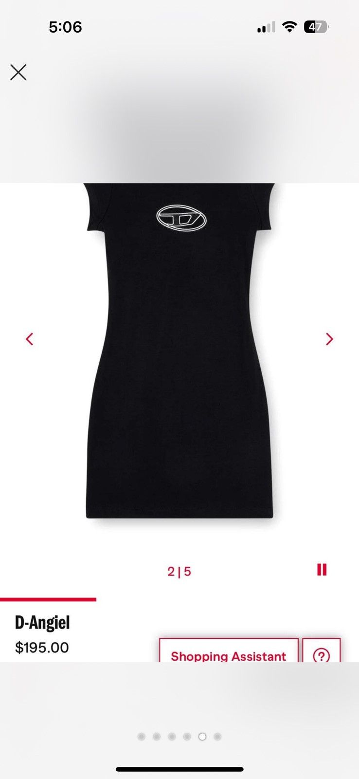 Diesel D-Angiel Short Dress