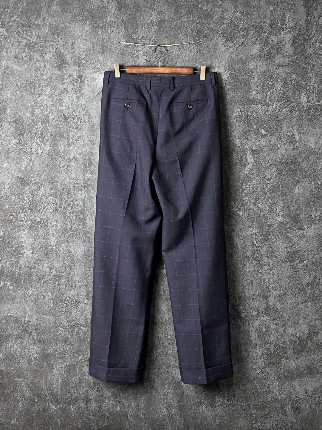 Gucci Gucci Navy Wool Trousers IT 46-52 Size 46S - 2 Thumbnail