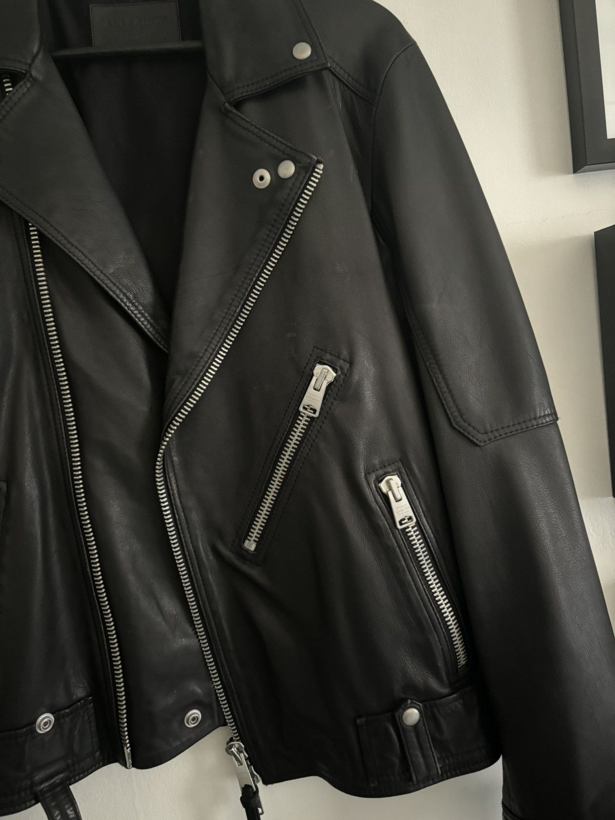 Allsaints LEATHER JACKET Size US S / EU 44-46 / 1 - 3 Thumbnail