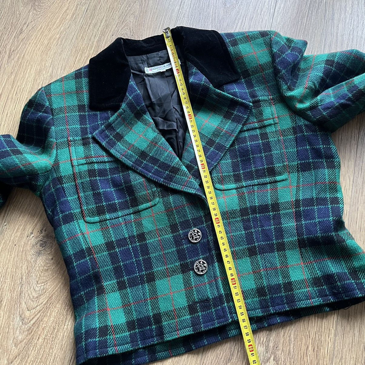 Yves Saint Laurent Archive Saint laurent rive gauche tartan short wool jacket Size L / US 10 / IT 46 - 12 Thumbnail