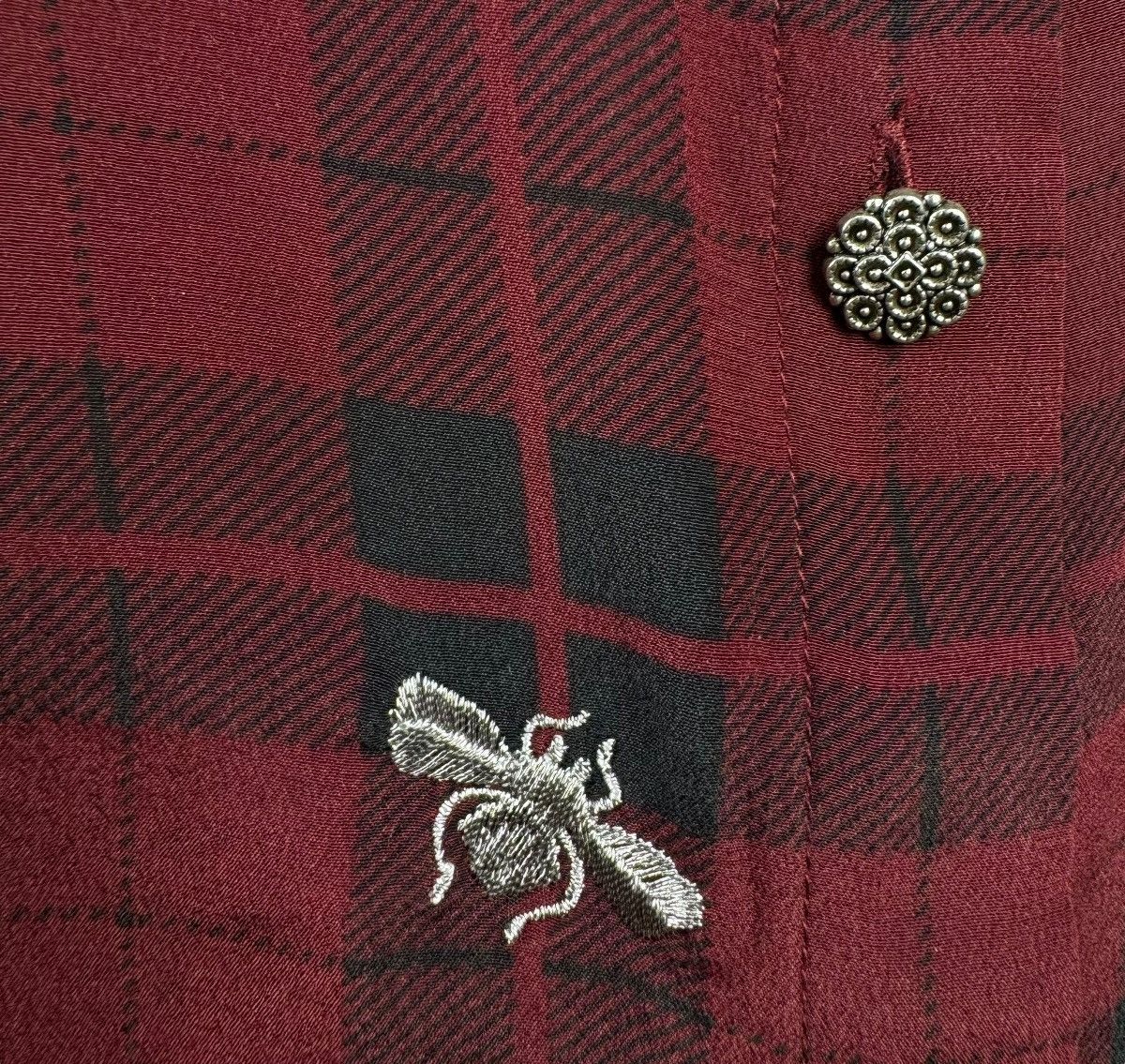The Kooples The Kooples 100% Silk Shirt Embroidered Bee size M Size M / US 6-8 / IT 42-44 - 8 Thumbnail