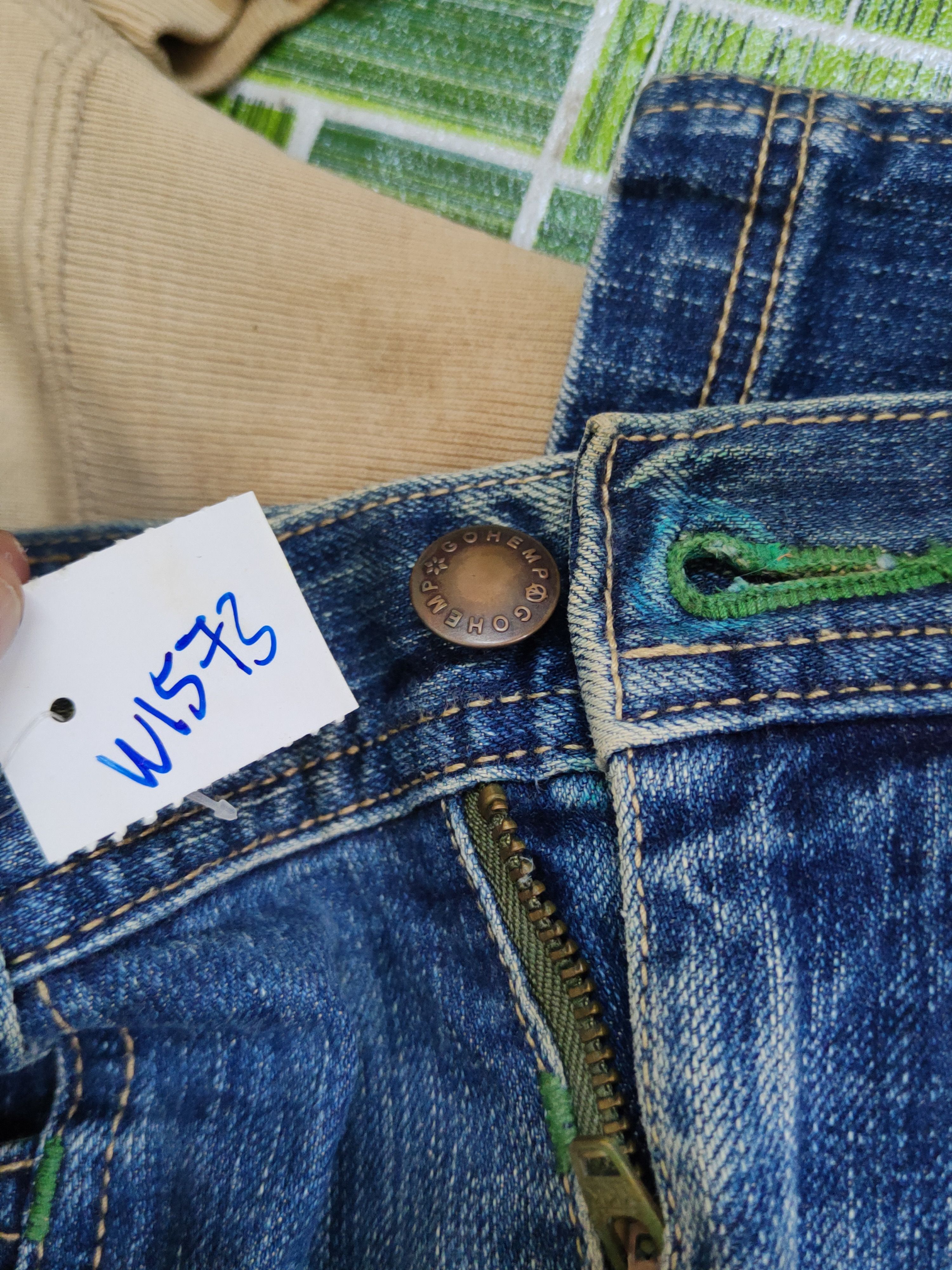 Japanese Brand Gohemp made in japan Distressed Ripped denim Jeans #W1573 Size US 30 / EU 46 - 18 Thumbnail