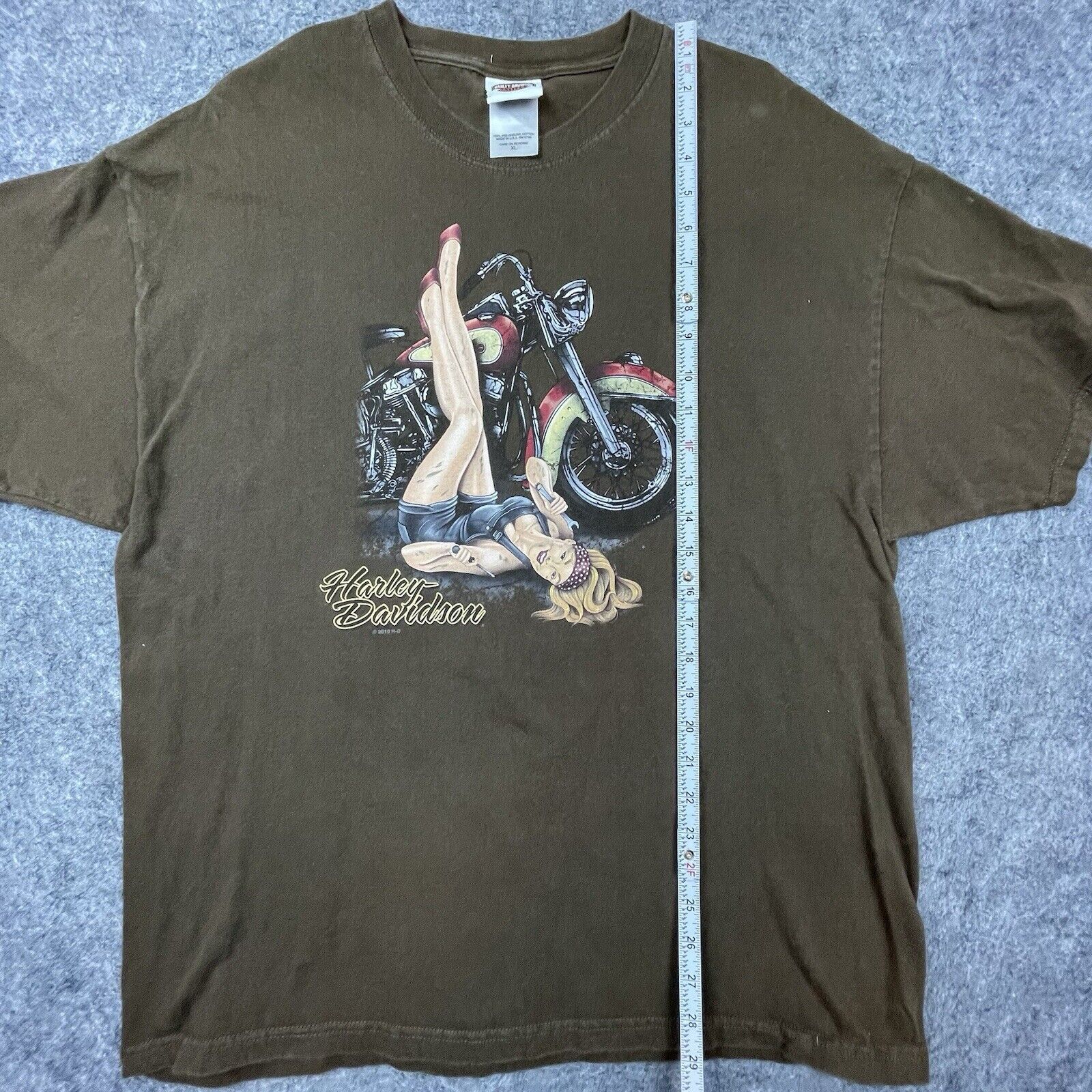 Harley Davidson Harley Davidson Shirt XL PinUp Girl Mechanic Antelope Valley Size US XL / EU 56 / 4 - 6 Thumbnail
