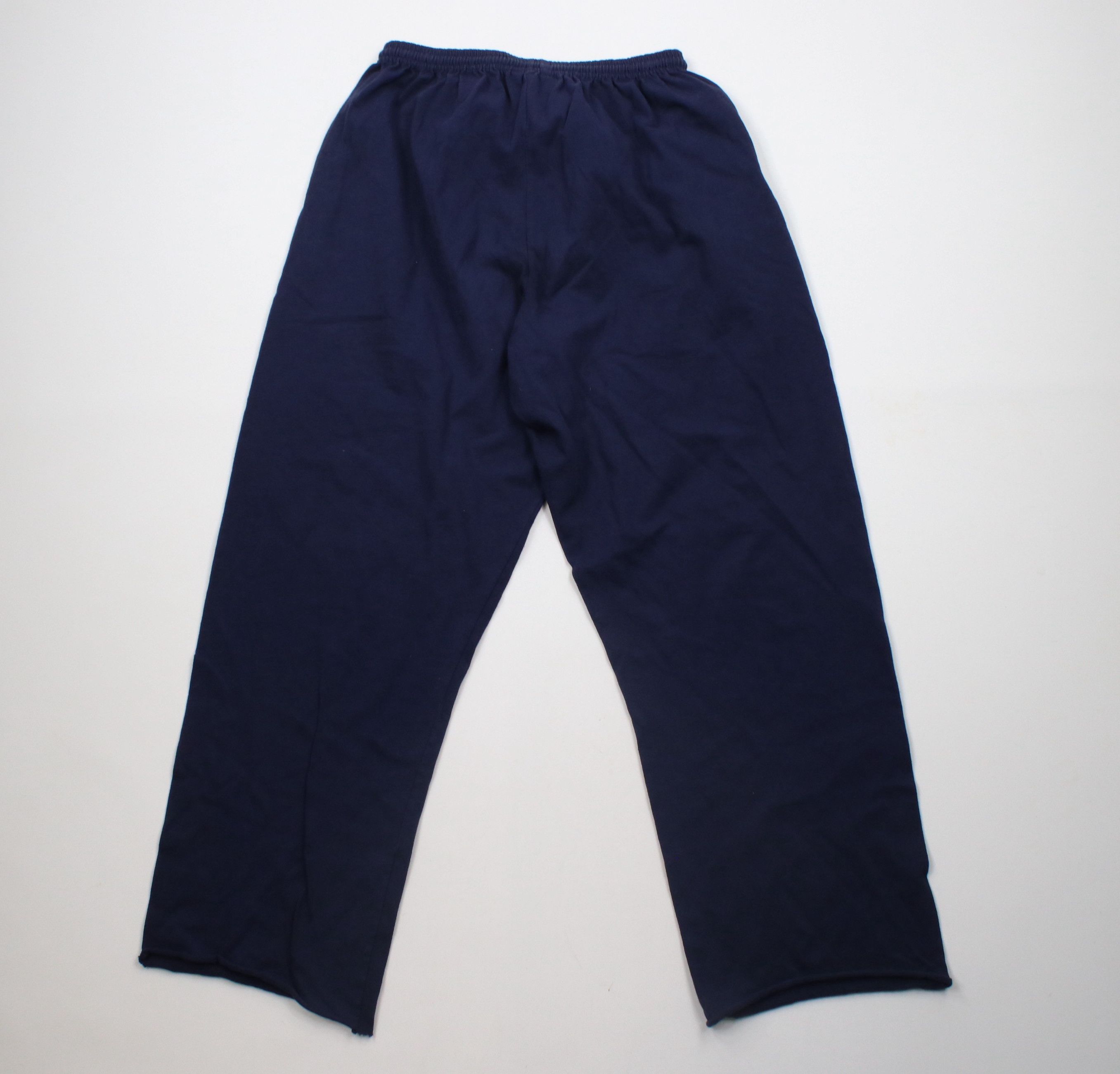 Russell Athletic × Vintage Vintage 90s Russell Athletic Blank Wide Leg Sweatpants Blue Size US 36 / EU 52 - 10 Thumbnail