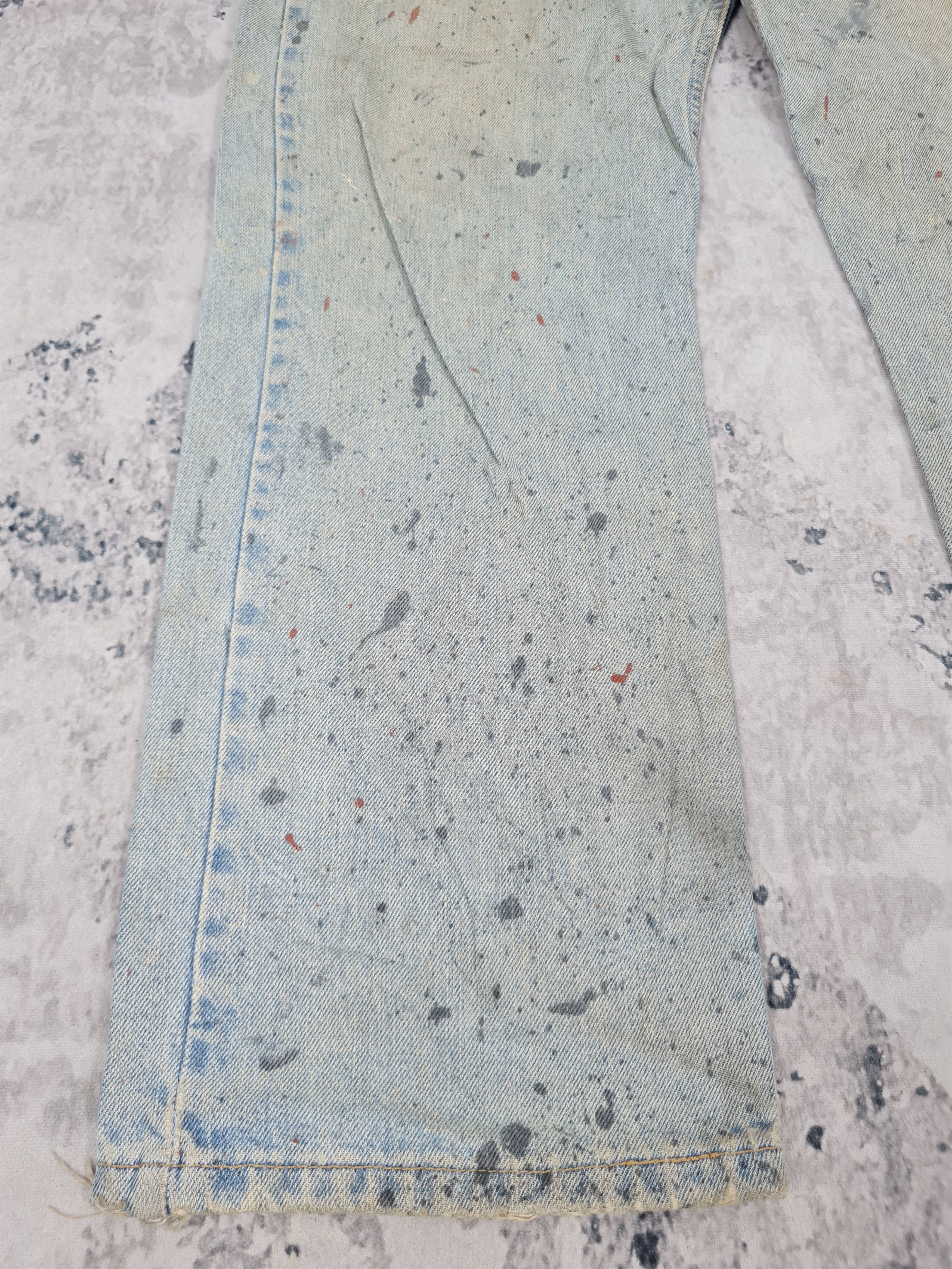 Levi's Vintage Clothing Vtg LEVIS 505 Paint Splatter Bondage Jeans L0361 Size 33x30 Size US 33 - 4 Thumbnail