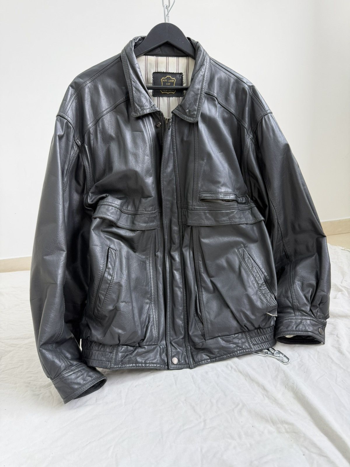 Schott Vintage Redskins Schott Style Heavy Leather Jacket Size US L / EU 52-54 / 3 - 5 Thumbnail