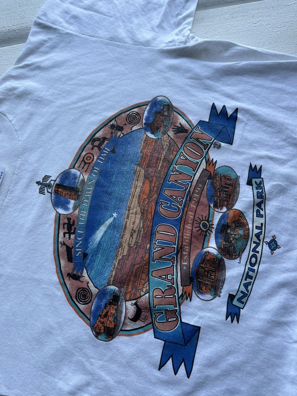 Vintage 🚨90s Grand Canyon Arizona big logo tshirt 1990s vintage Size US L / EU 52-54 / 3 - 4 Thumbnail
