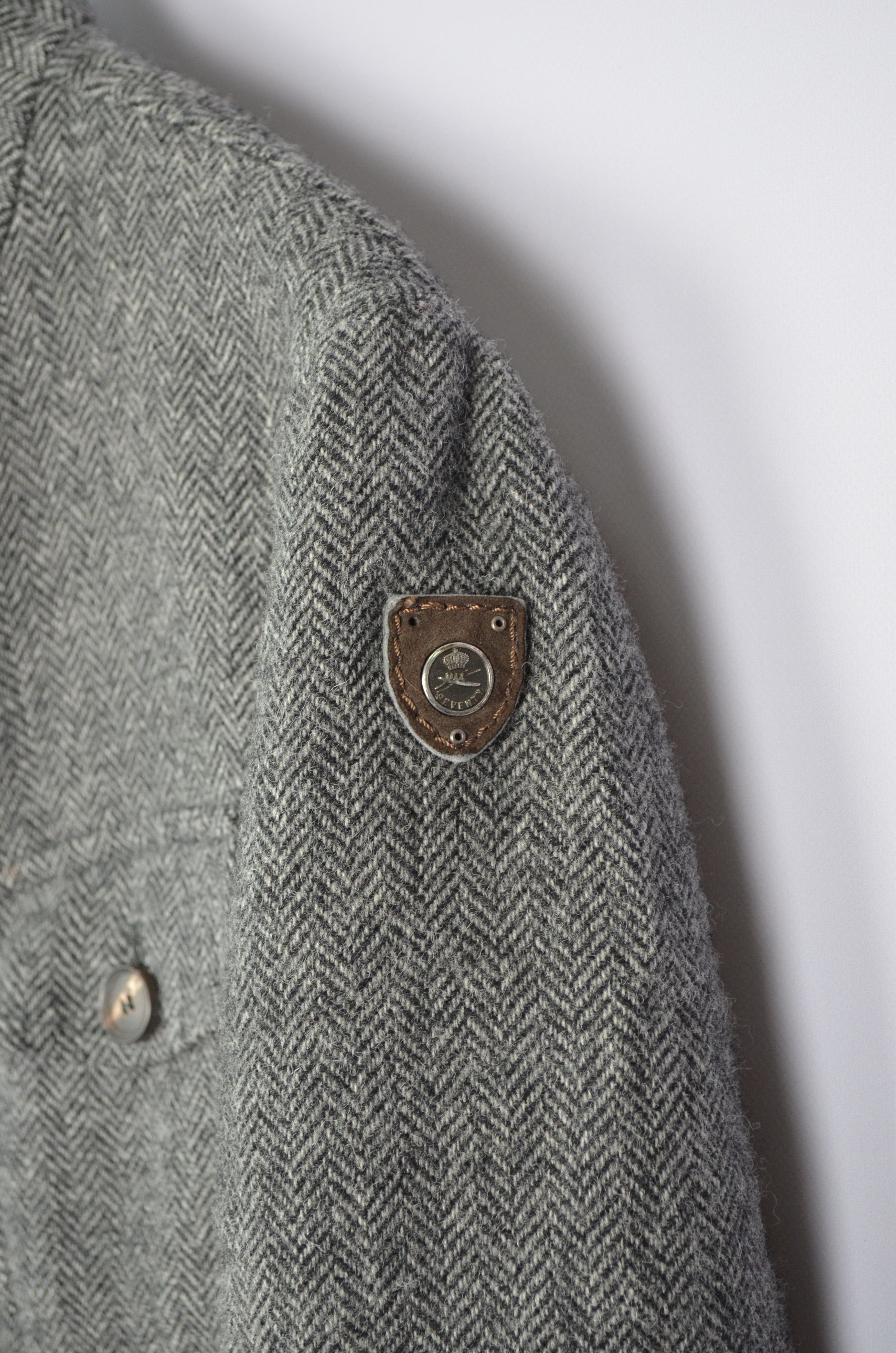 Designer Seventy Venezia Herringbone Yorkshire Tweed Wool Coat Jacket Size US M / EU 48-50 / 2 - 9 Thumbnail