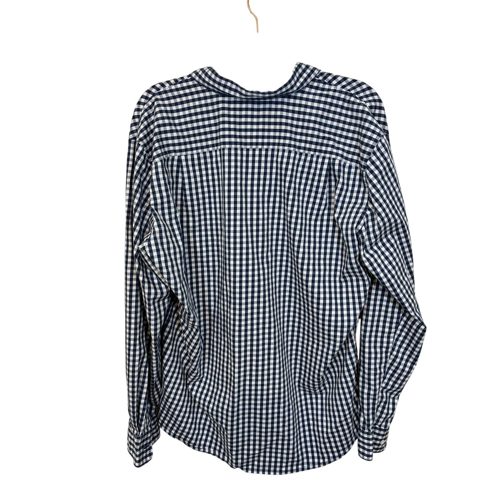 Sonoma Sonoma XL Navy White Gingham Button Down Equestrian Cowboy Size XL / US 12-14 / IT 48-50 - 4 Thumbnail