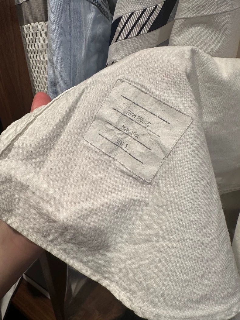 Thom Browne Thom Browne White shirt Size US L / EU 52-54 / 3 - 7 Thumbnail