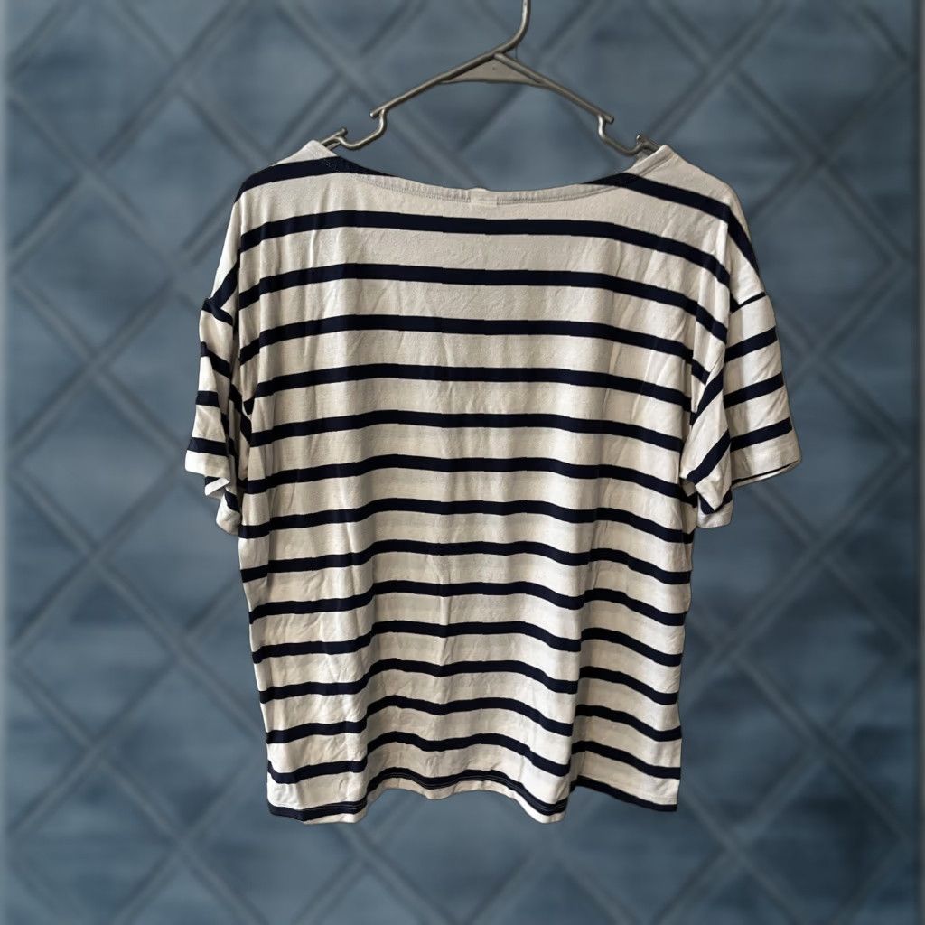 Old Navy Old Navy Women Pajama Top Striped Loose SundaySleep UltraSoft Blue Multicolor M Tall Womens Size M / US 6-8 / IT 42-44 - 1 Thumbnail
