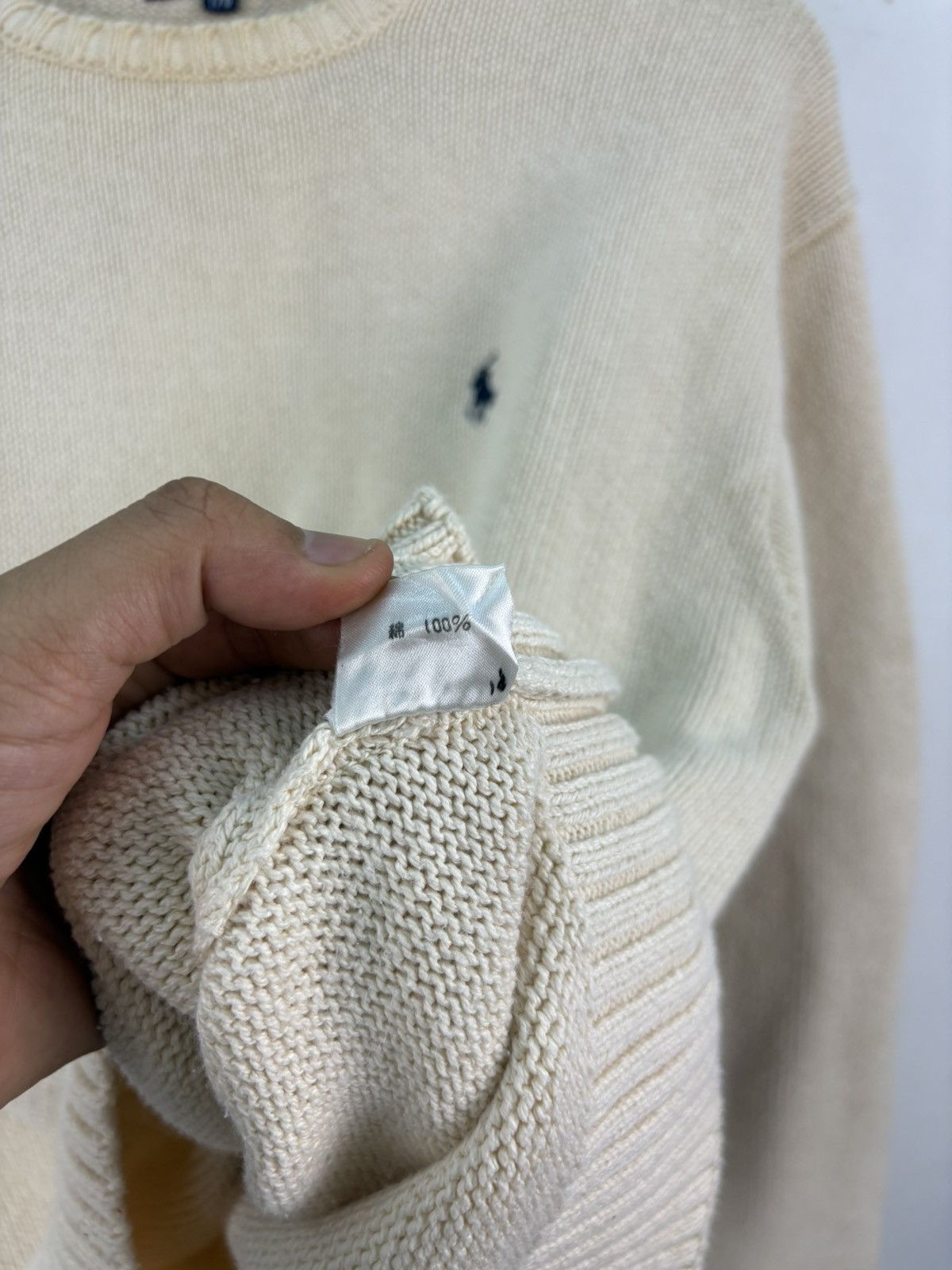 Polo Ralph Lauren 90s Vintage Polo Ralph Lauren Sweater Cable Knit Jumper Size US M / EU 48-50 / 2 - 4 Thumbnail