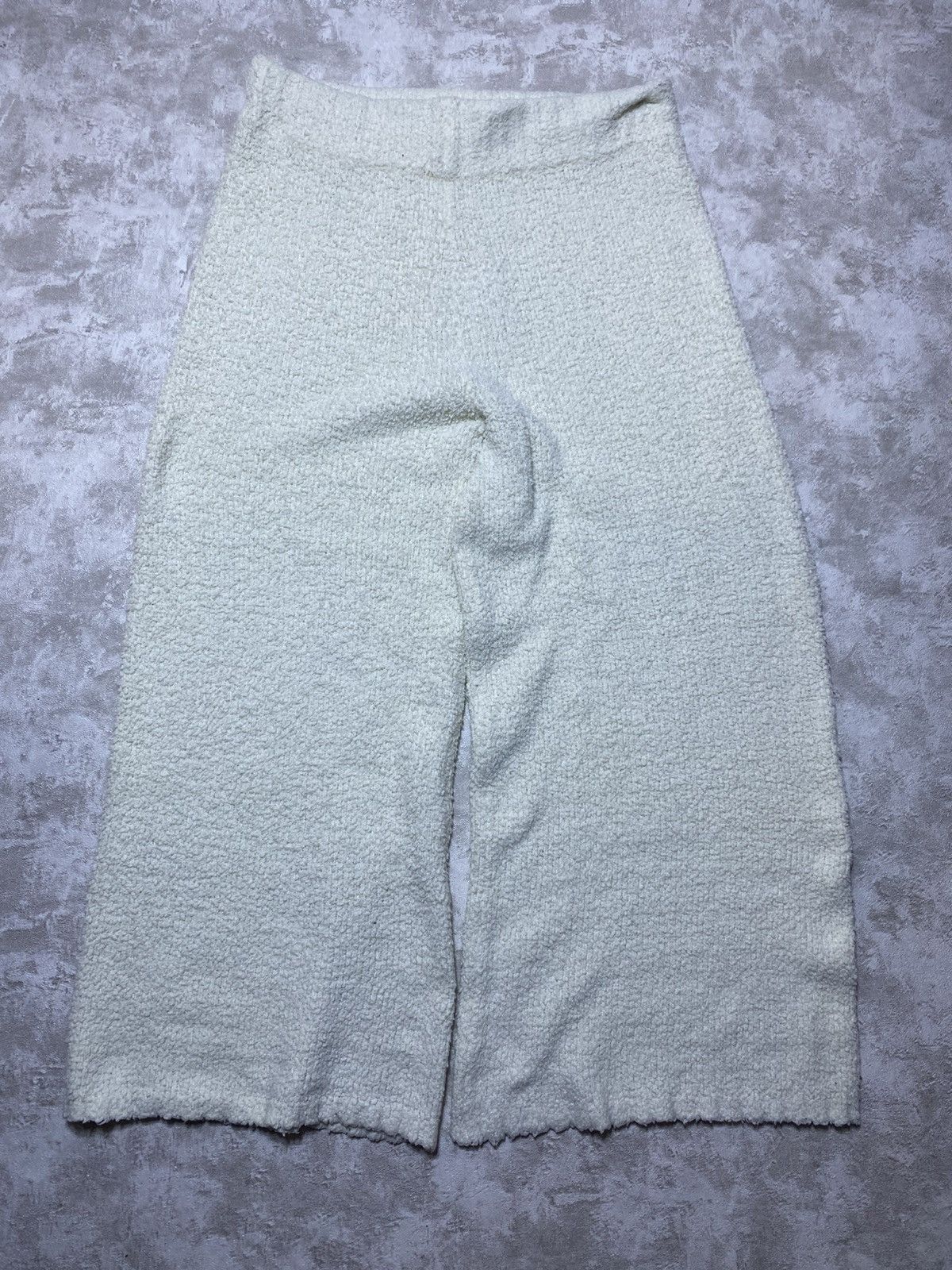 SKIMS SKIMS Cozy Knit Pants Bone White Authentic Kim Kardashian Size 38" / US 16 / IT 52 - 1 Thumbnail