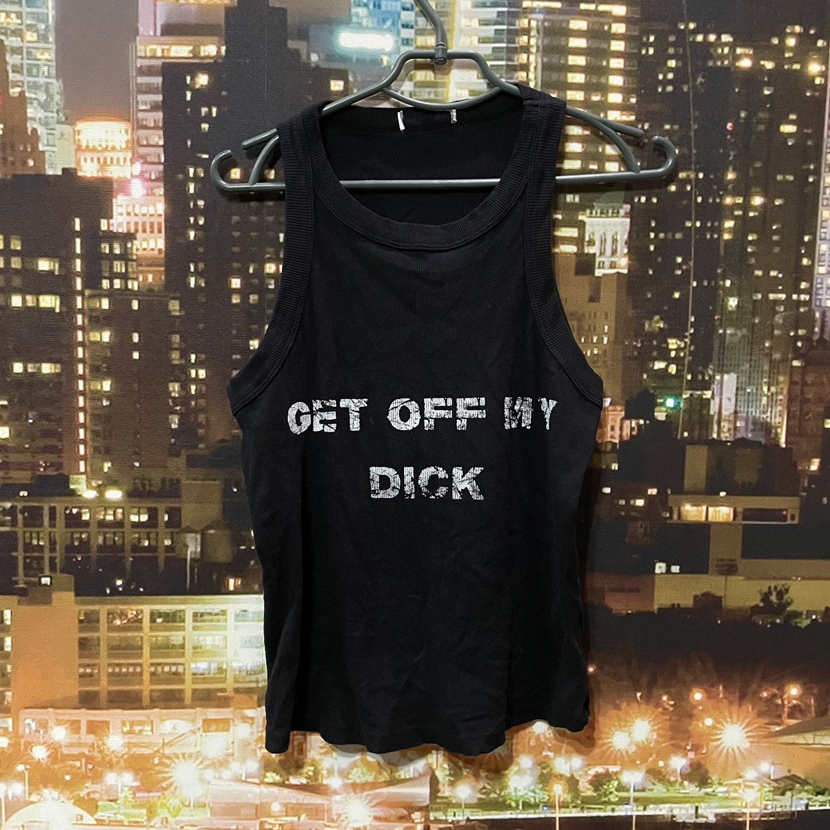 Vintage Vintage 90s Graphic Tank Top Streetwear Oversized Black M Size US M / EU 48-50 / 2 - 1 Thumbnail