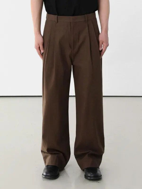 Vintage Kurosawa x Rena Baggy Brown Wide Leg Pants, Loose Pants Size US 33 - 2 Thumbnail