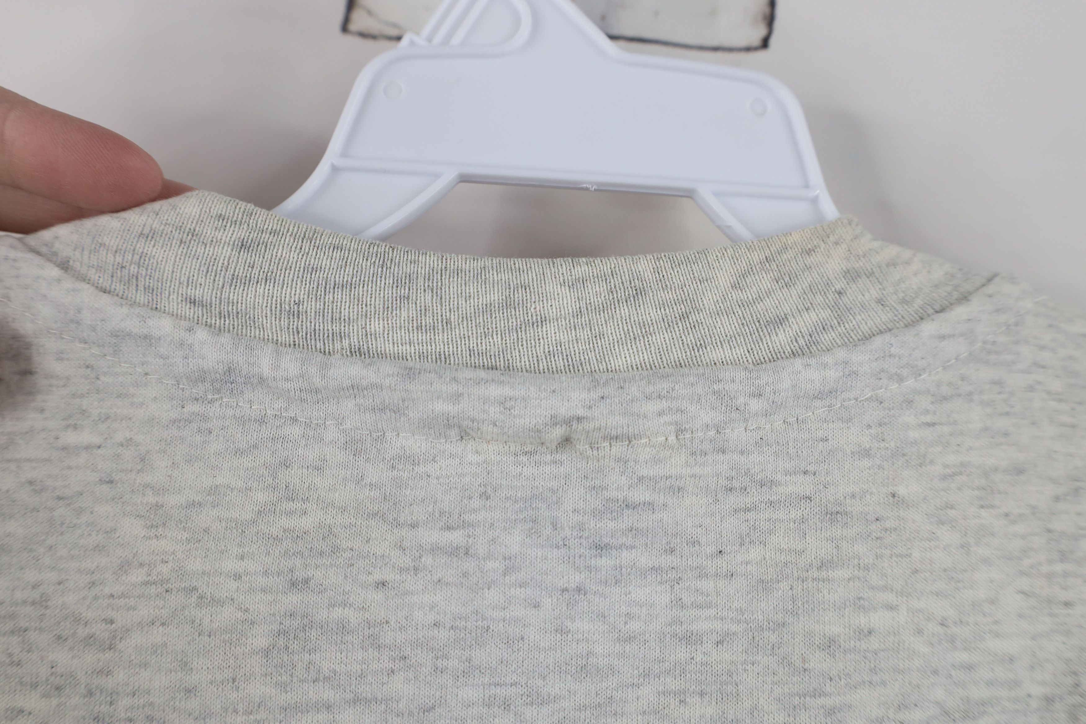 Hanes Vintage 90s Hanes Heavyweight Blank T-Shirt Heather Gray USA Size US L / EU 52-54 / 3 - 9 Thumbnail