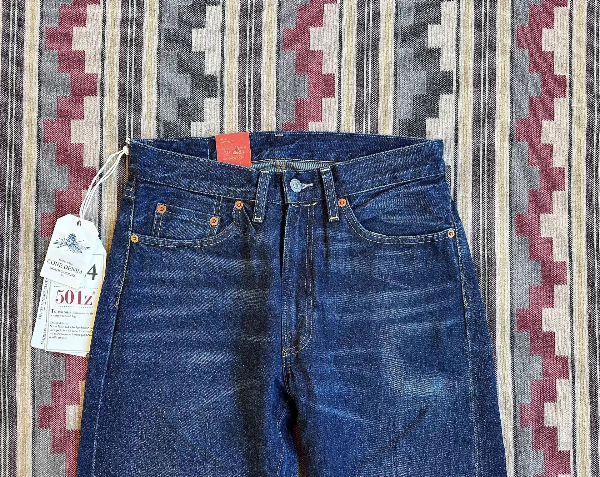 Levi's Levi's LVC 1954 501ZXX 50154-0053 Vintage Raw Selvedge 501 Size US 30 / EU 46 - 3 Thumbnail