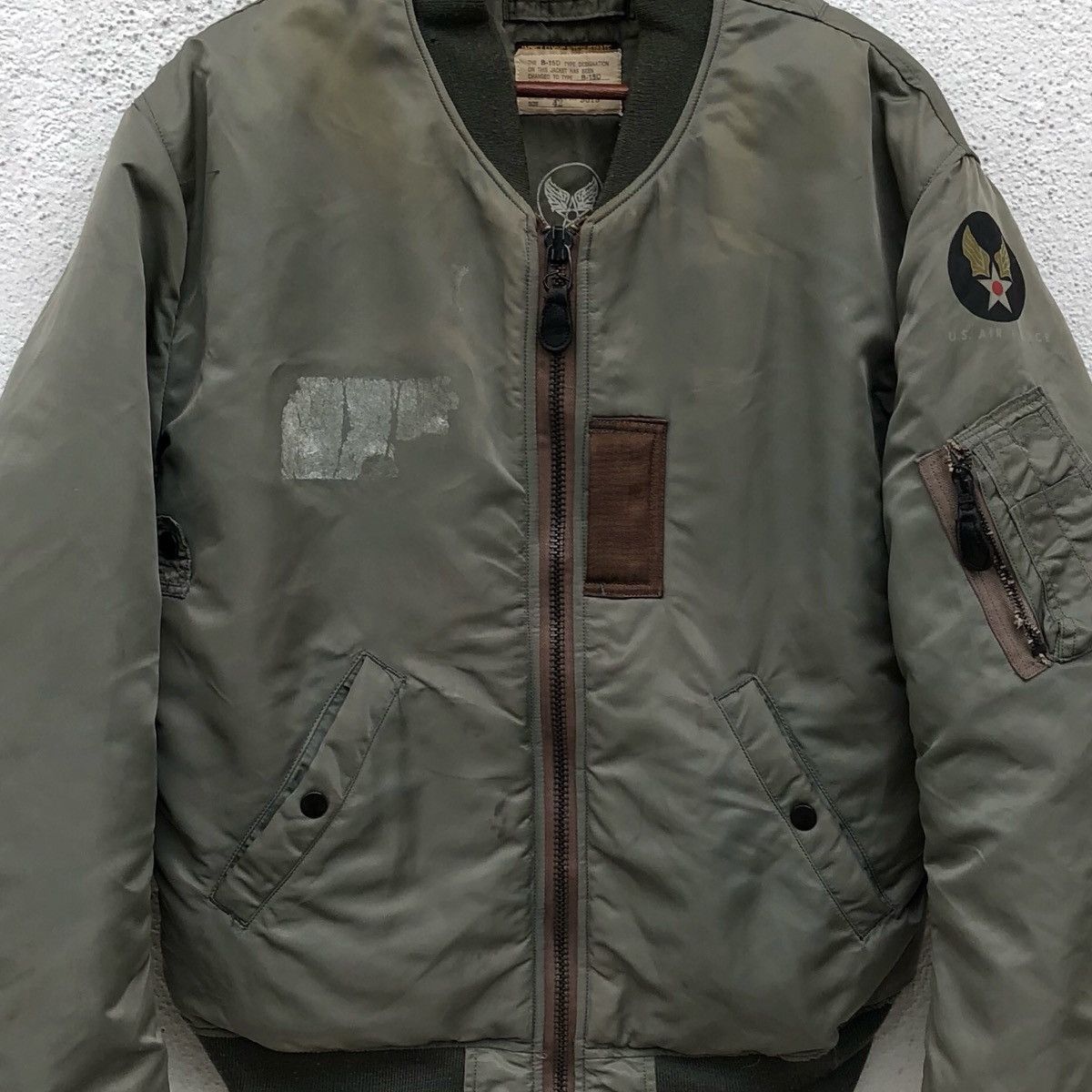 Vintage Vintage U.S. Air Force B-15D Intermediate Ma-1 Bomber Jacket Size US L / EU 52-54 / 3 - 2 Thumbnail