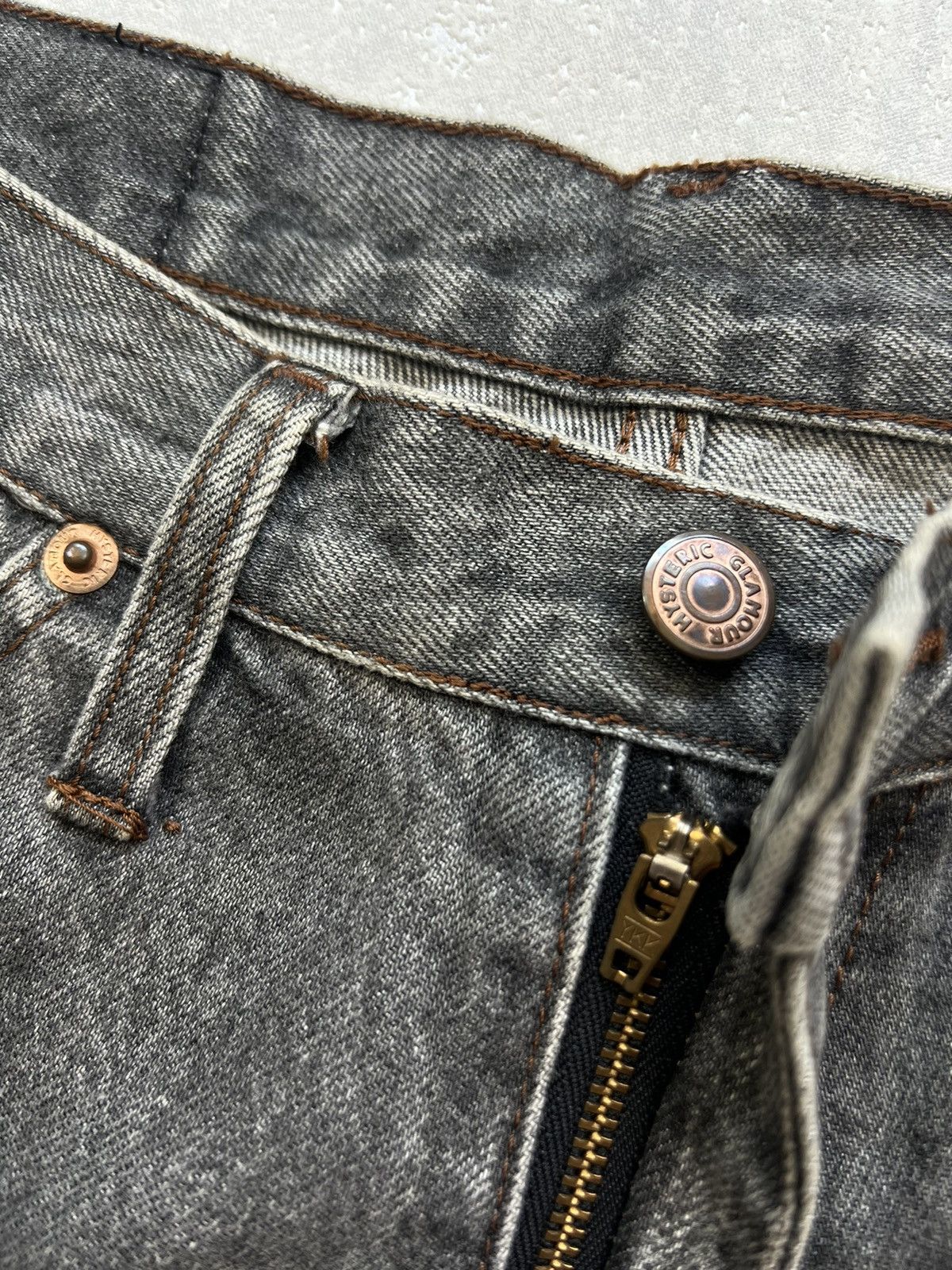 Hysteric Glamour 00’s HYSTERIC GLAMOUR KINKY VINTAGE STRAIGHT JEANS Y2K Size US 32 / EU 48 - 12 Thumbnail