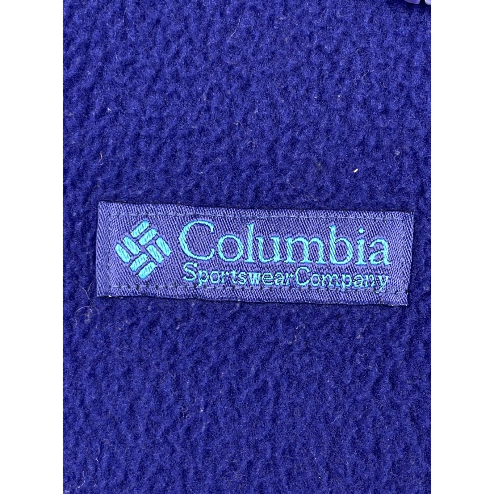 Vintage VINTAGE 90’s Columbia Womens Fleece Jacket XL Purple Pile USA Made Zip Pockets Ski Hiking Travel Casual Fall Winter Geometric Logo Size XL / US 12-14 / IT 48-50 - 4 Thumbnail