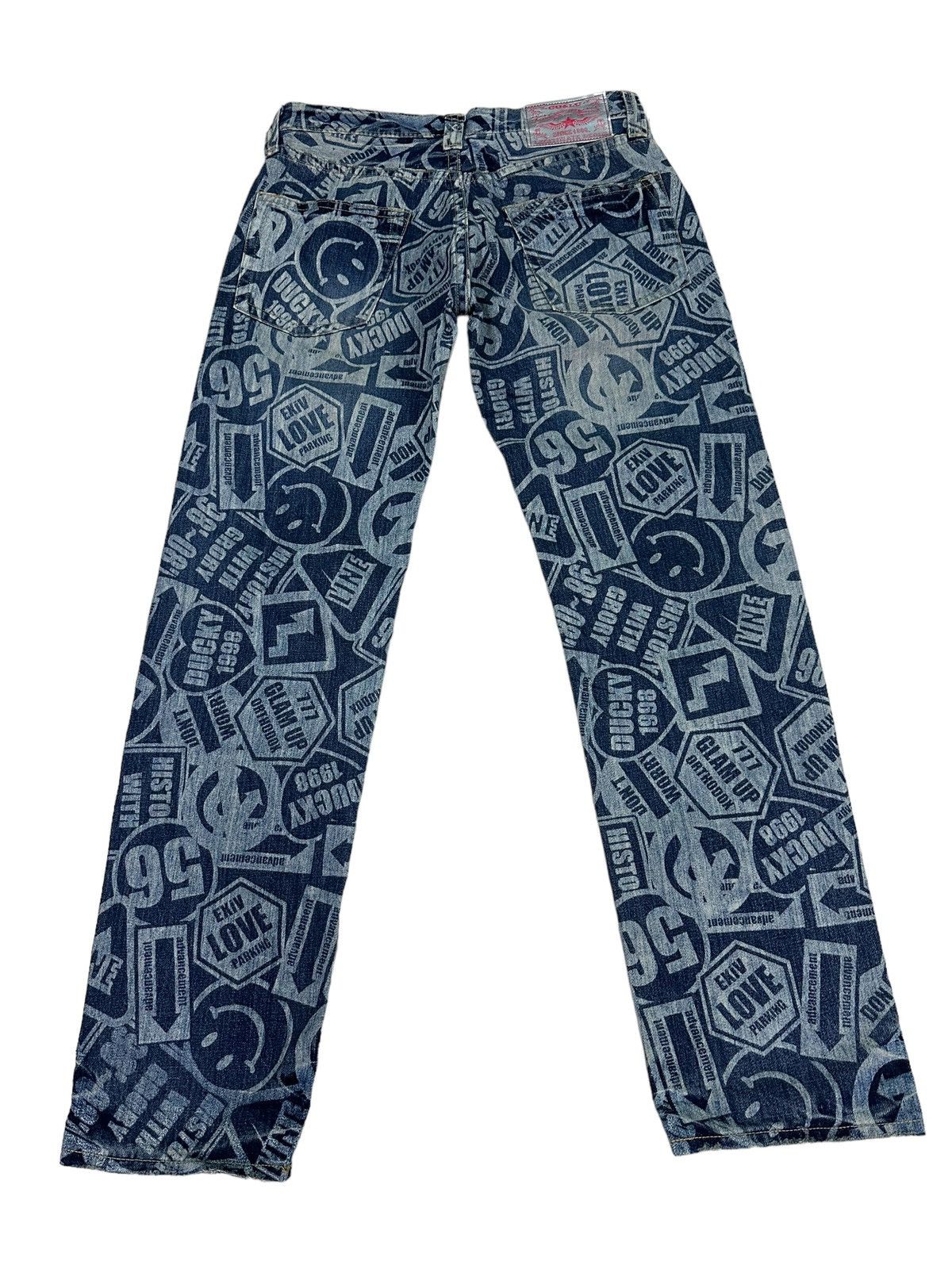 Japanese Brand CO&LU PRINTED DENIM JEANS Size US 32 / EU 48 - 3 Thumbnail