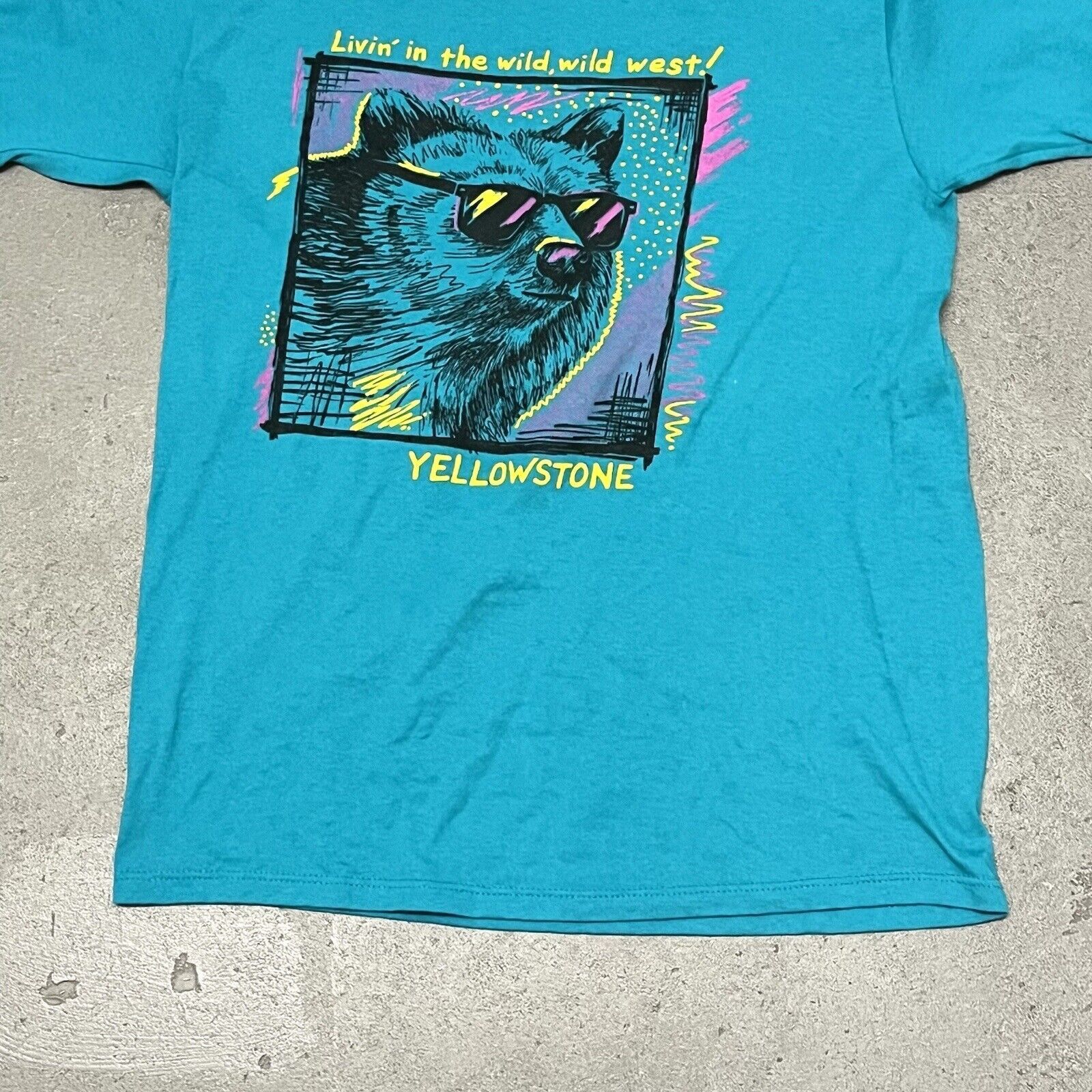 Jerzees Vintage 1990’s Jerzees Yellowstone Graphic T-shirt M/L Size US M / EU 48-50 / 2 - 6 Thumbnail