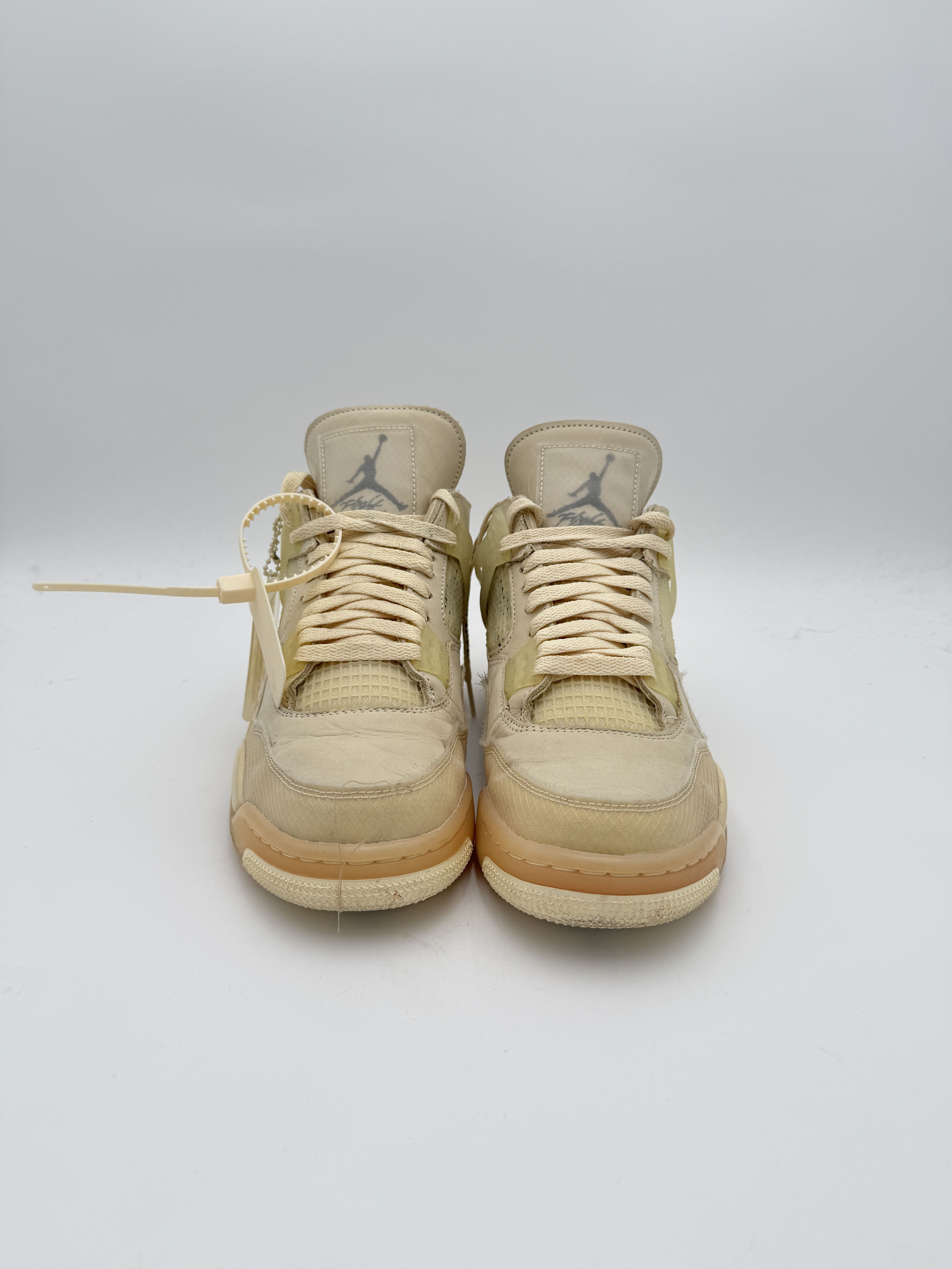 Jordan Brand × Off-White OFF-WHITE Nike Air Jordan 4 Sail White Size US 9 / EU 42 - 11 Thumbnail