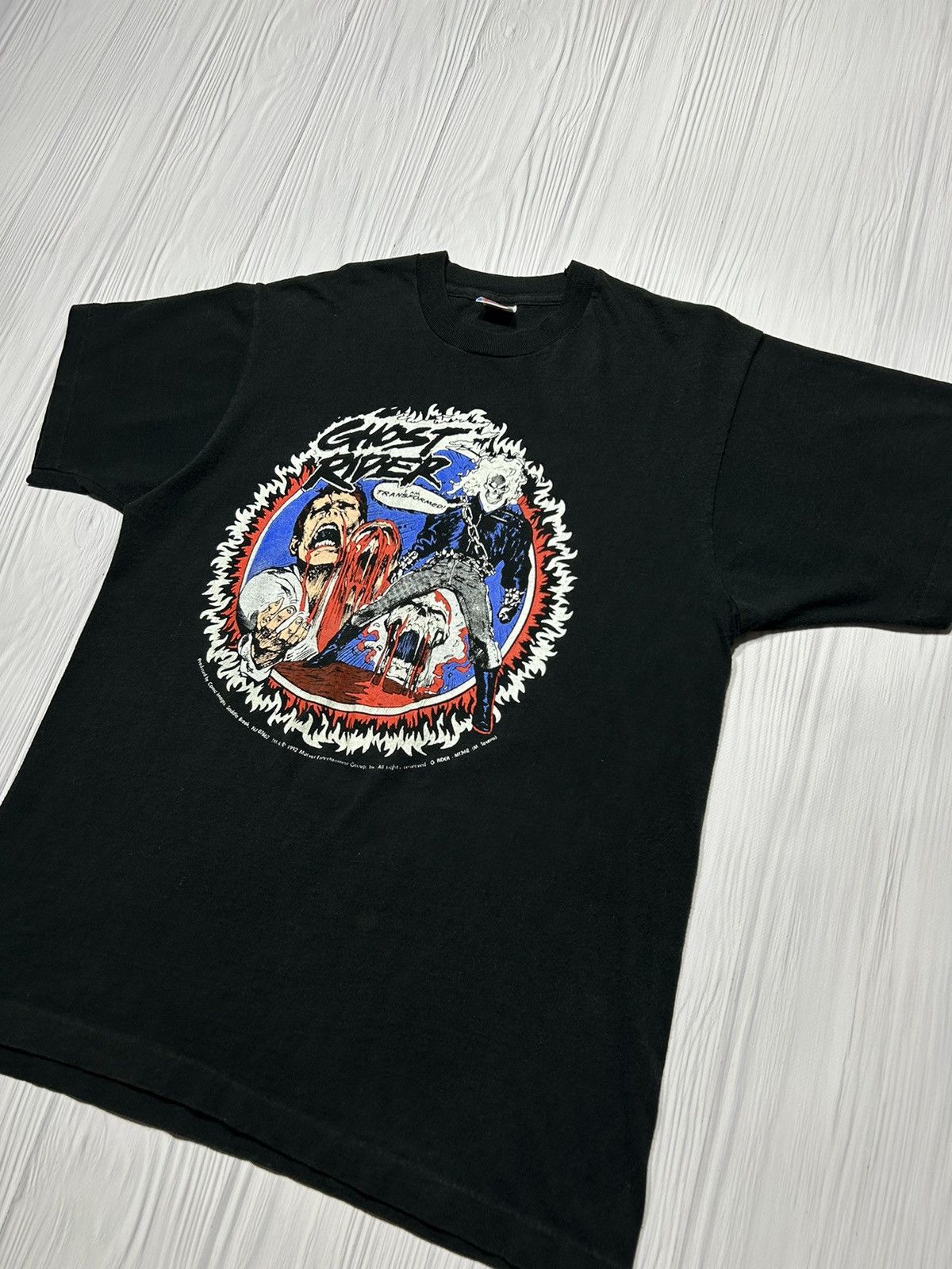 Marvel Comics RARE! 1992 Ghost Rider “I am Transformed” Marvel T-Shirt Size US L / EU 52-54 / 3 - 2 Thumbnail
