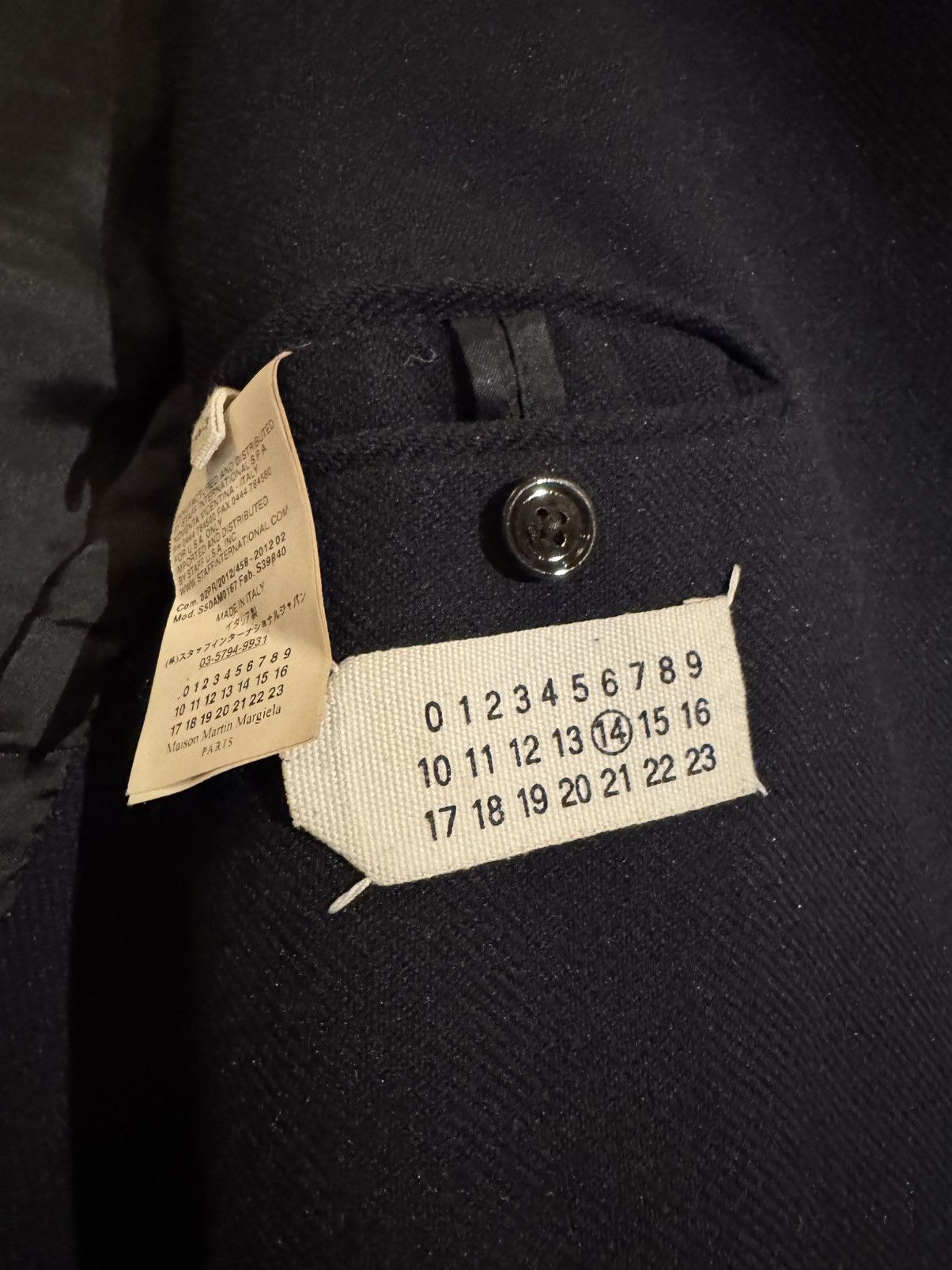Maison Margiela Vintage Maison Margiela Navy Peacoat Made in Italy Size 52 Size US L / EU 52-54 / 3 - 6 Thumbnail