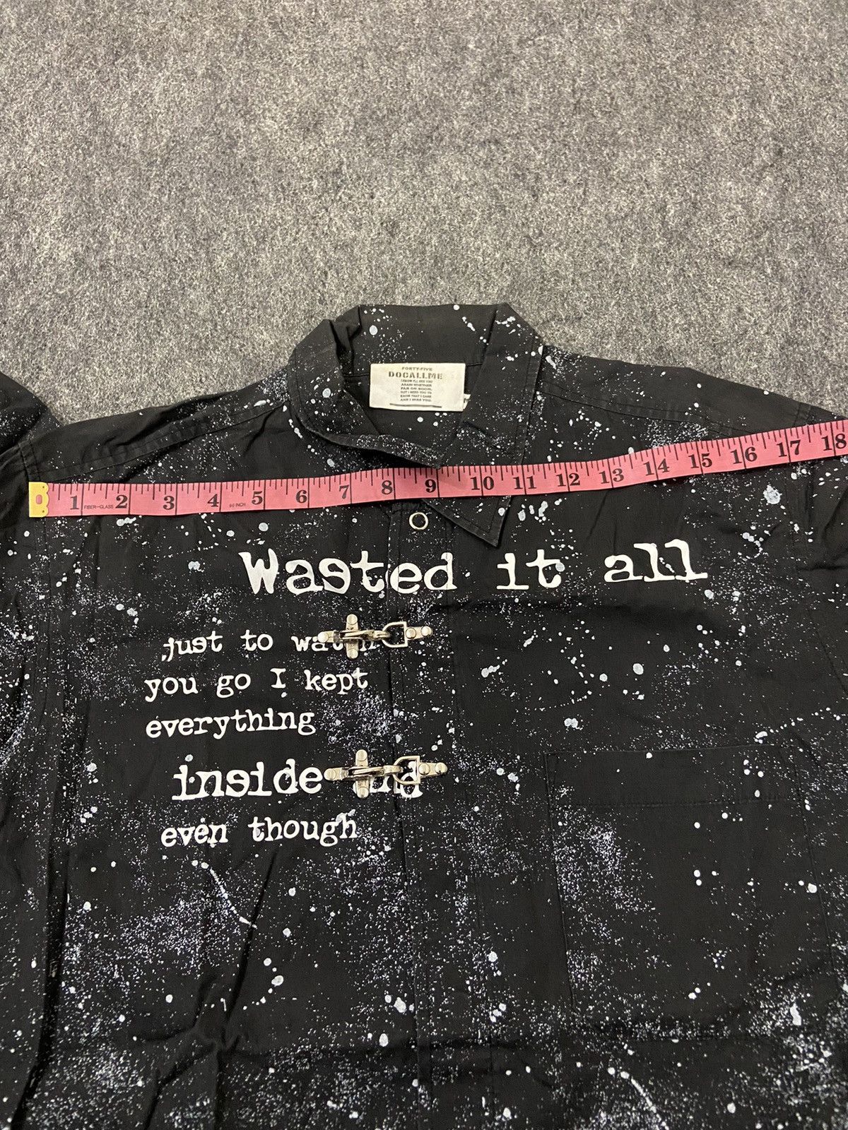 Japanese Brand docallme long punk shirt with abstract motif Size US M / EU 48-50 / 2 - 11 Thumbnail