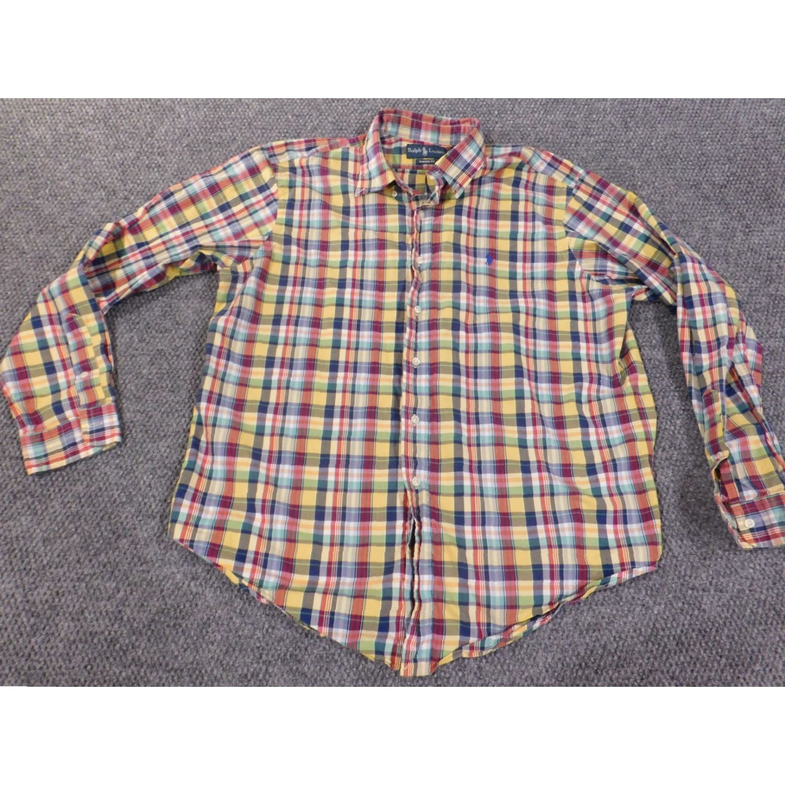 Ralph Lauren Ralph Lauren Shirt Mens XL red plaid button-up classic fit vintage: no Size US XL / EU 56 / 4 - 4 Thumbnail