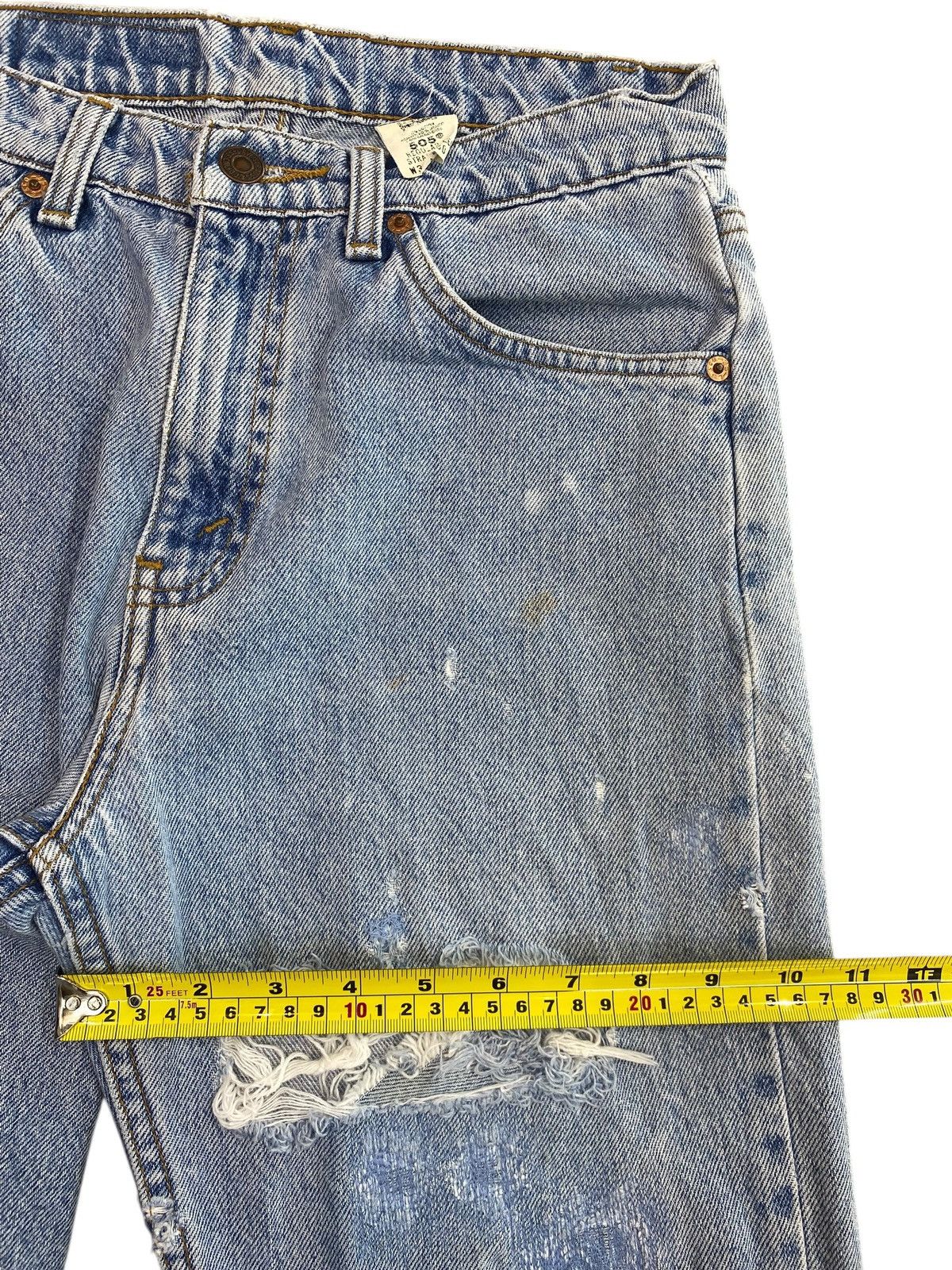 Levi's Levi’s Distressed Straight Leg Style Jeans Size US 28 / EU 44 - 7 Thumbnail