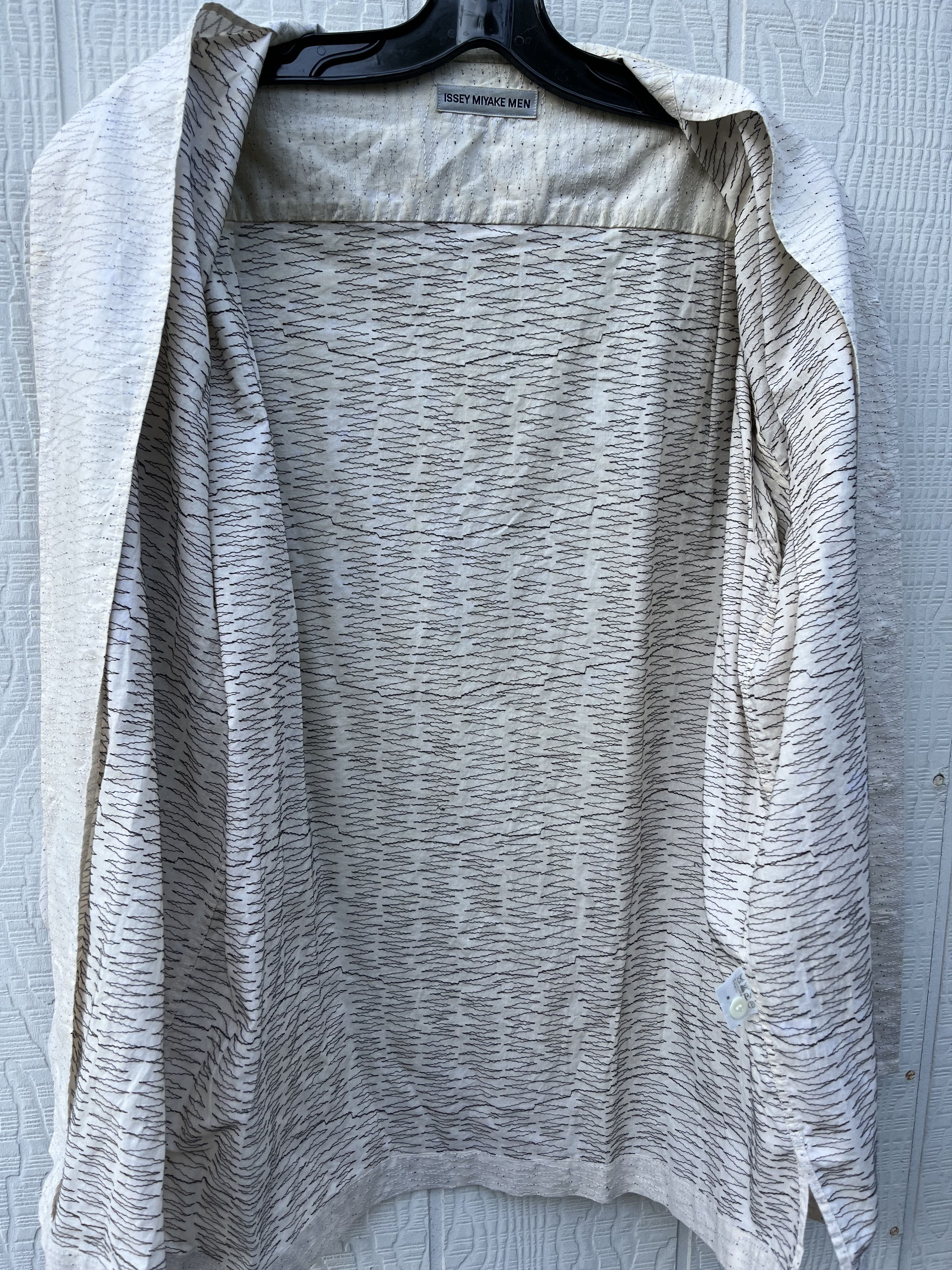 Issey Miyake Vintage Embroidered Zig Zag Button Up Size US L / EU 52-54 / 3 - 5 Thumbnail