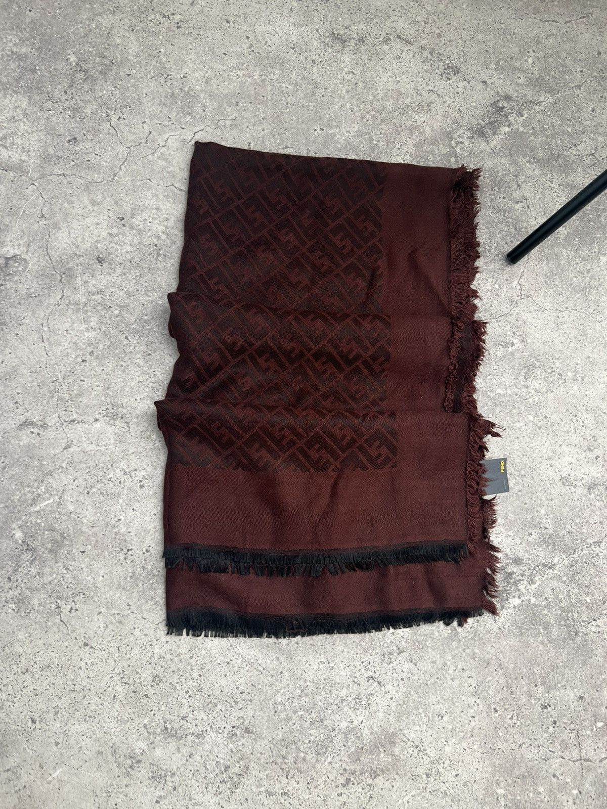 Fendi × Vintage Fendi Monogram Scarf / Muffler / Wool Size ONE SIZE - 1 Thumbnail