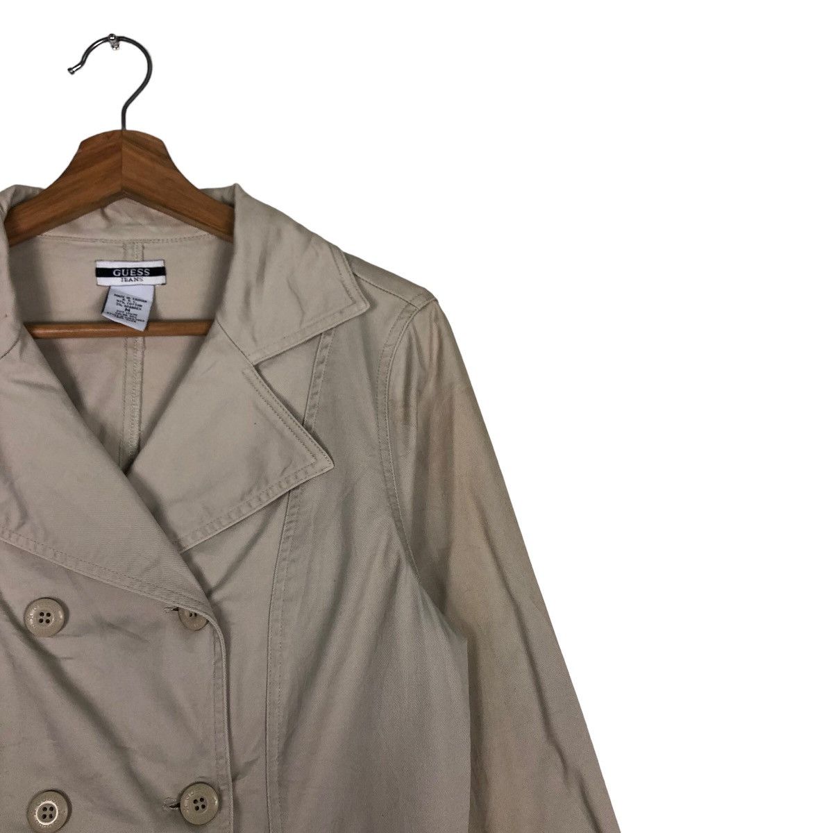 Guess 🔥Vtg Guess Chore Jacket Double Breast Biker Bondage Size US M / EU 48-50 / 2 - 6 Thumbnail