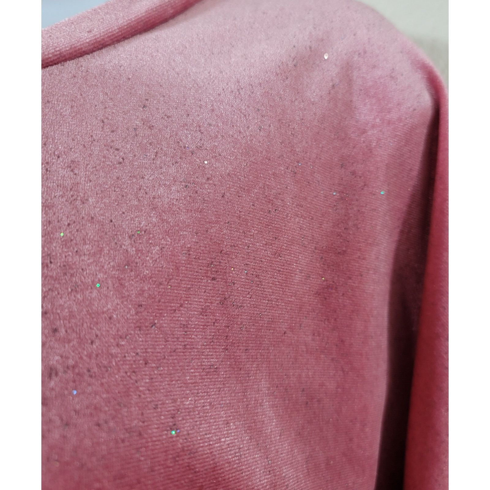 Old Navy Old Navy Pink Glitter Velour Short Ruffled Sleeves Top XL Size XL / US 12-14 / IT 48-50 - 6 Thumbnail