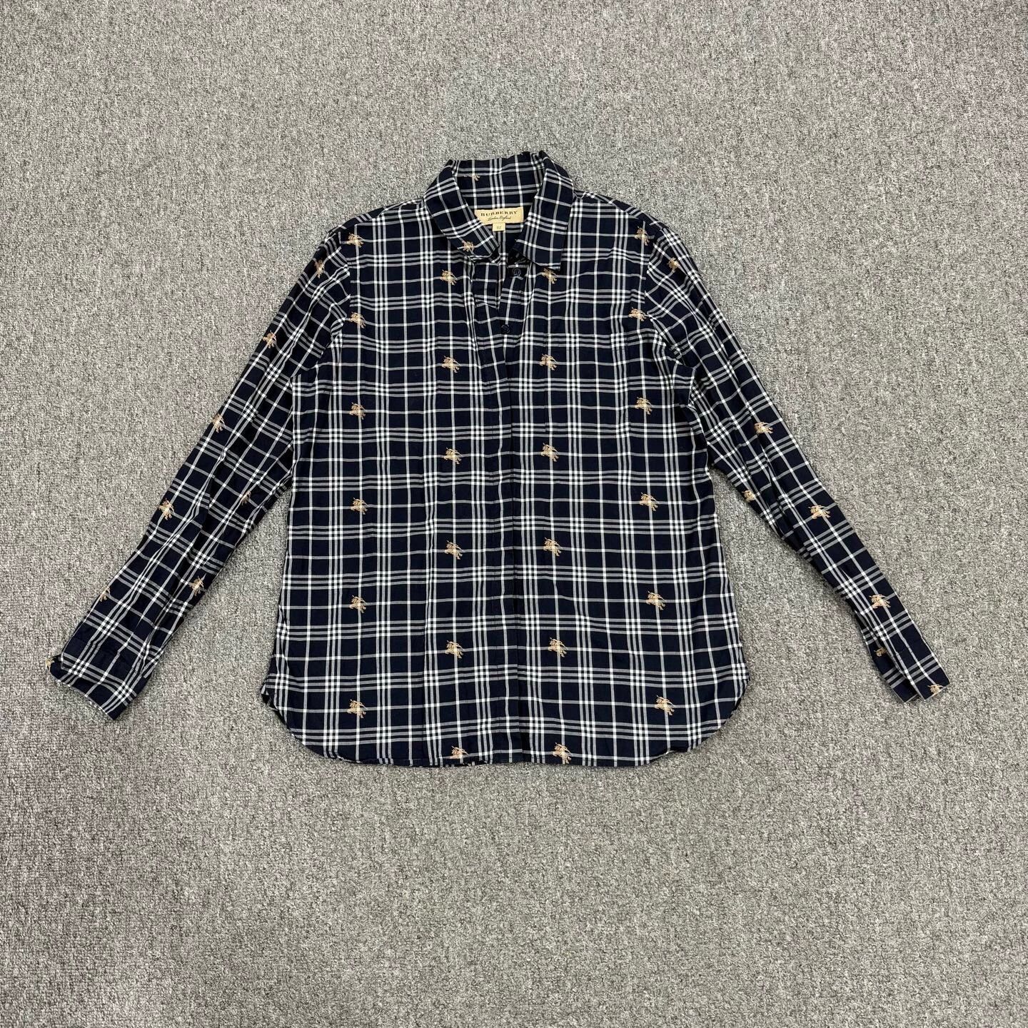Burberry Burberry Check Horseferry Longsleeve Shirt UK10 Near New Size M / US 6-8 / IT 42-44 - 1 Thumbnail