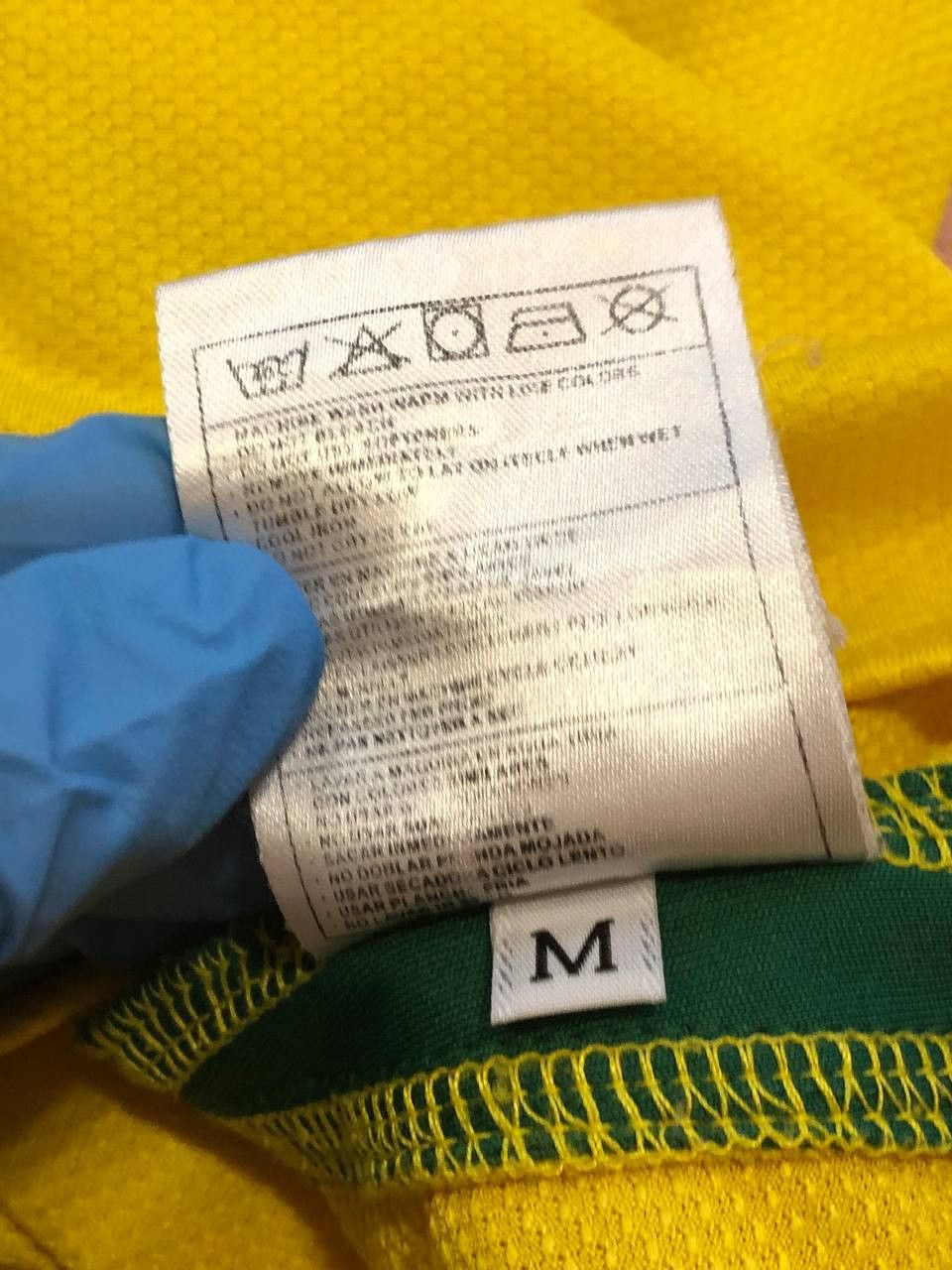 Nike Jerseys Vintage NikeFit logo Brasil football T-Shirt #21ASH Size US M / EU 48-50 / 2 - 4 Thumbnail