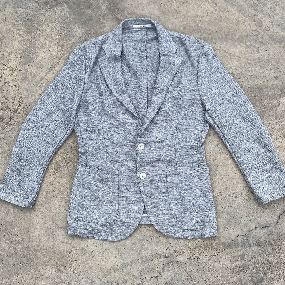 Mackintosh Mackintosh Philosophy Trotter Light Grey Jersey Blazer Size 36R - 1 Thumbnail